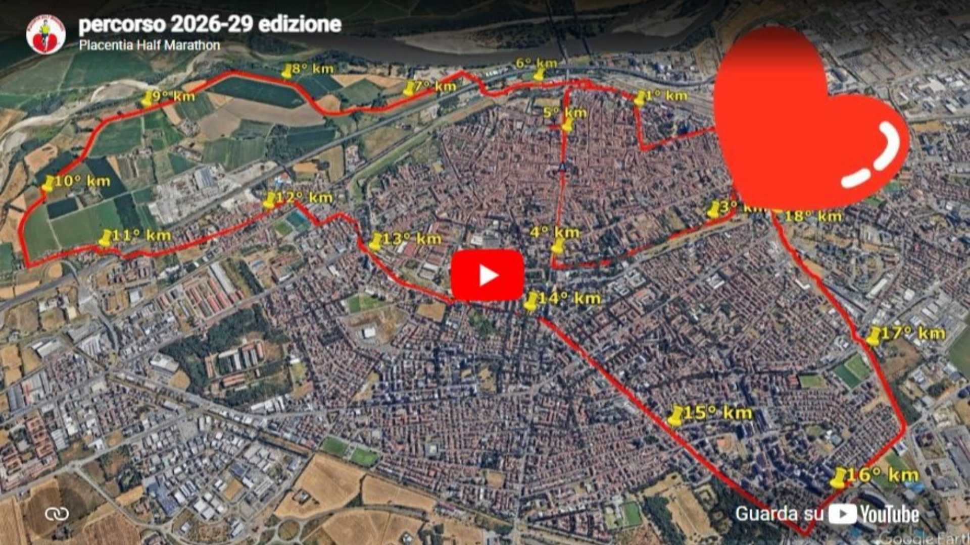 Il percorso della Placentia Half Marathon VIDEO