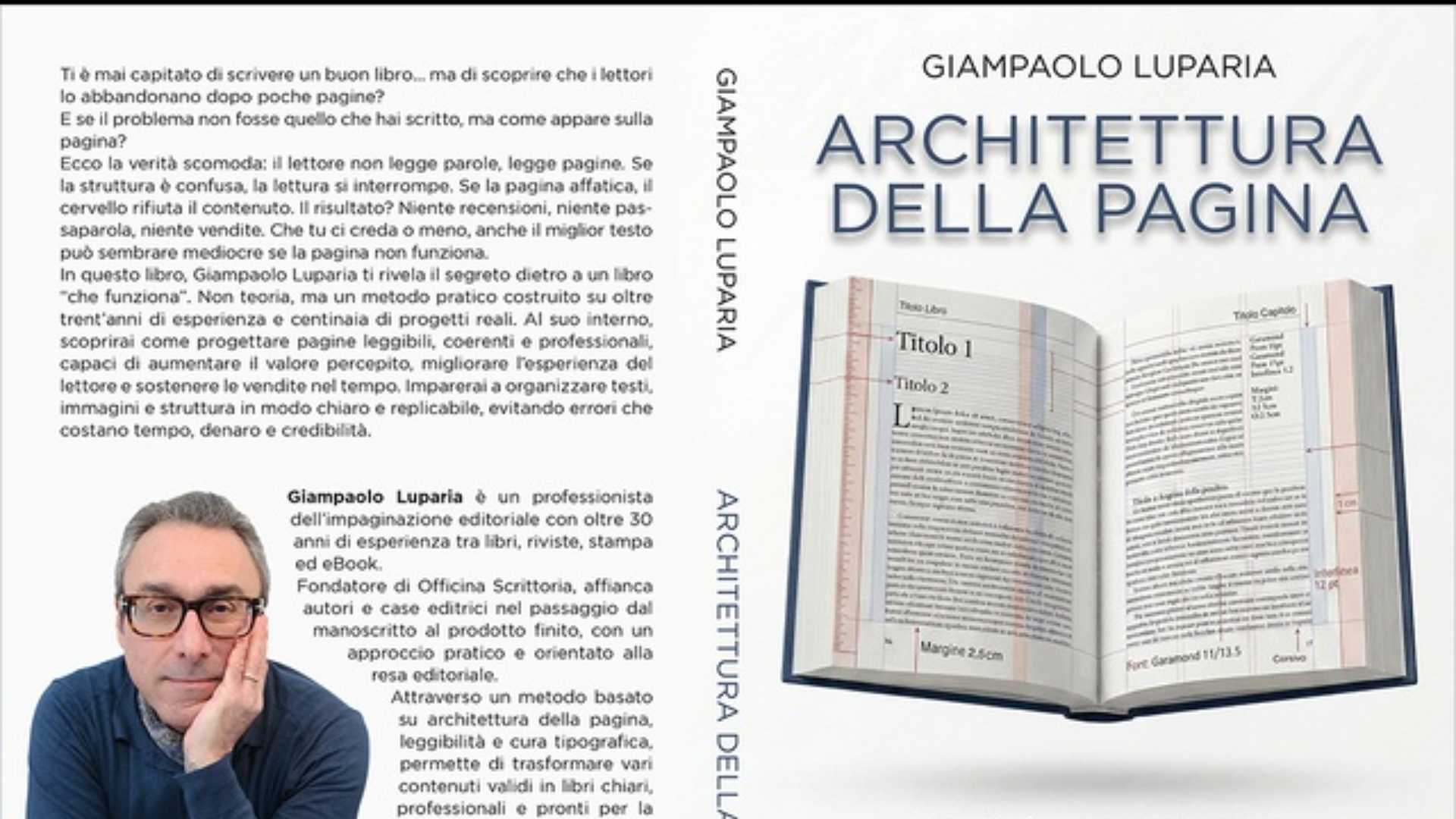 Giampaolo Luparia lancia il bestseller “Architettura Della Pagina”