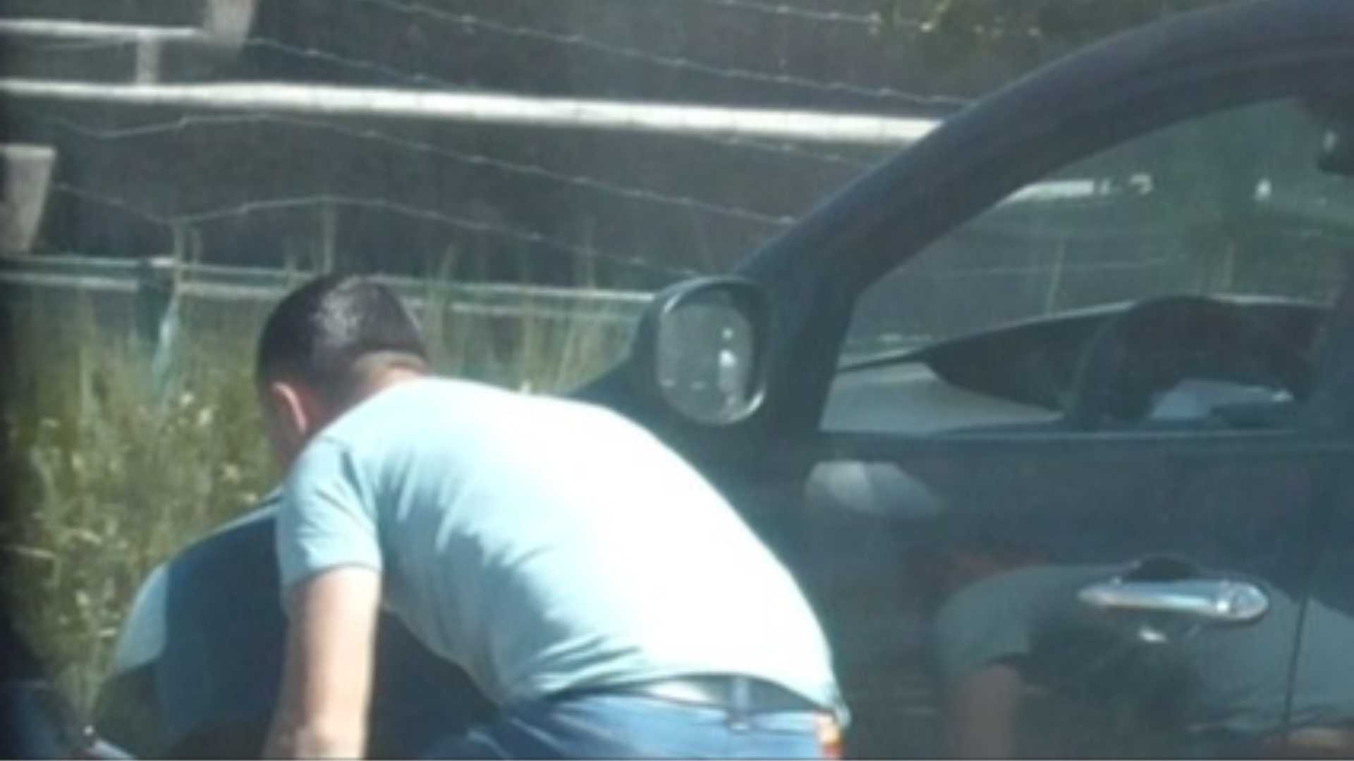 Un momento dell'operazione