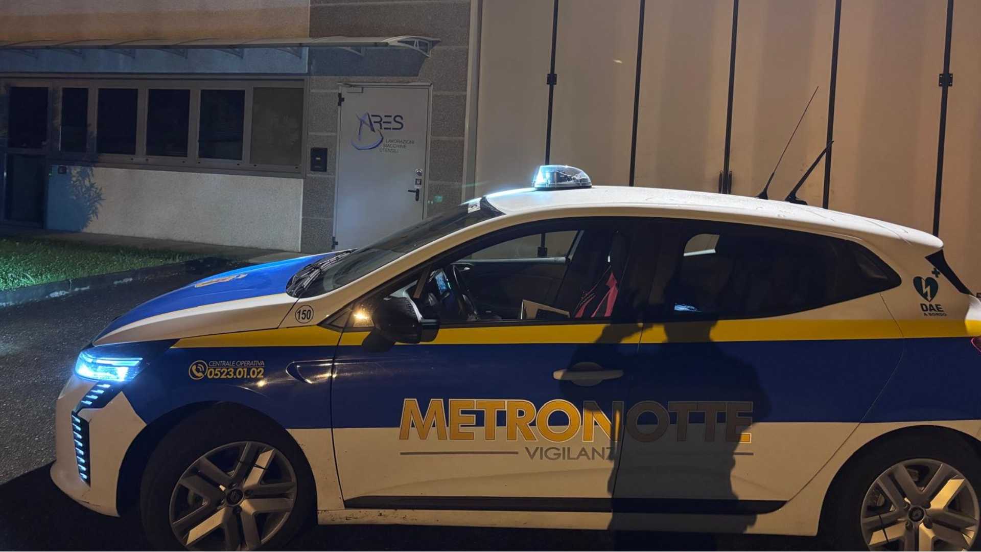 Pontenure: furto in azienda sventato dall'arrivo delle guardie giurate
