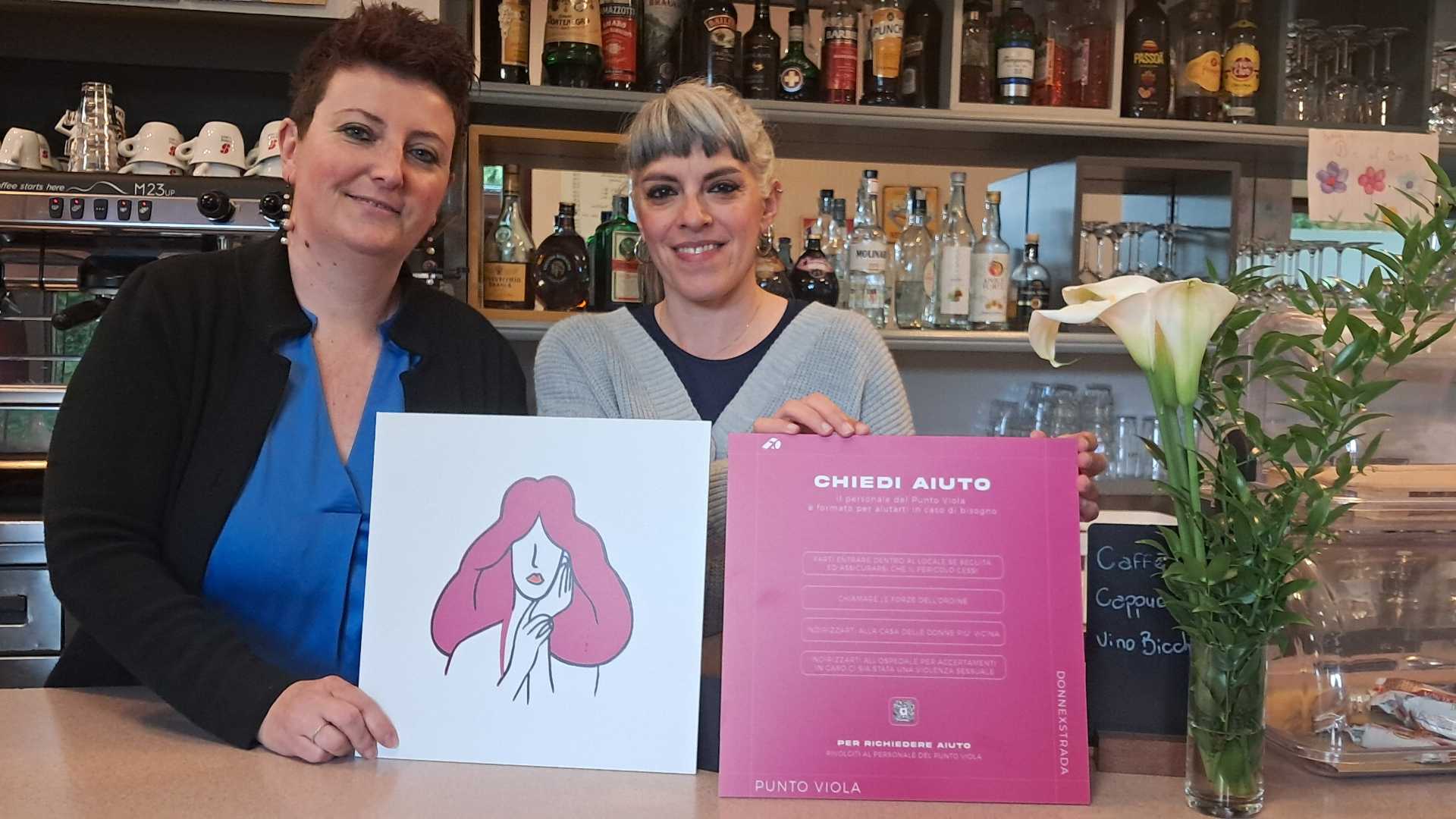 Ilenia Carinini e Anna Arzani del Bar Baracchino, che è diventato Punto Viola - foto Maserati