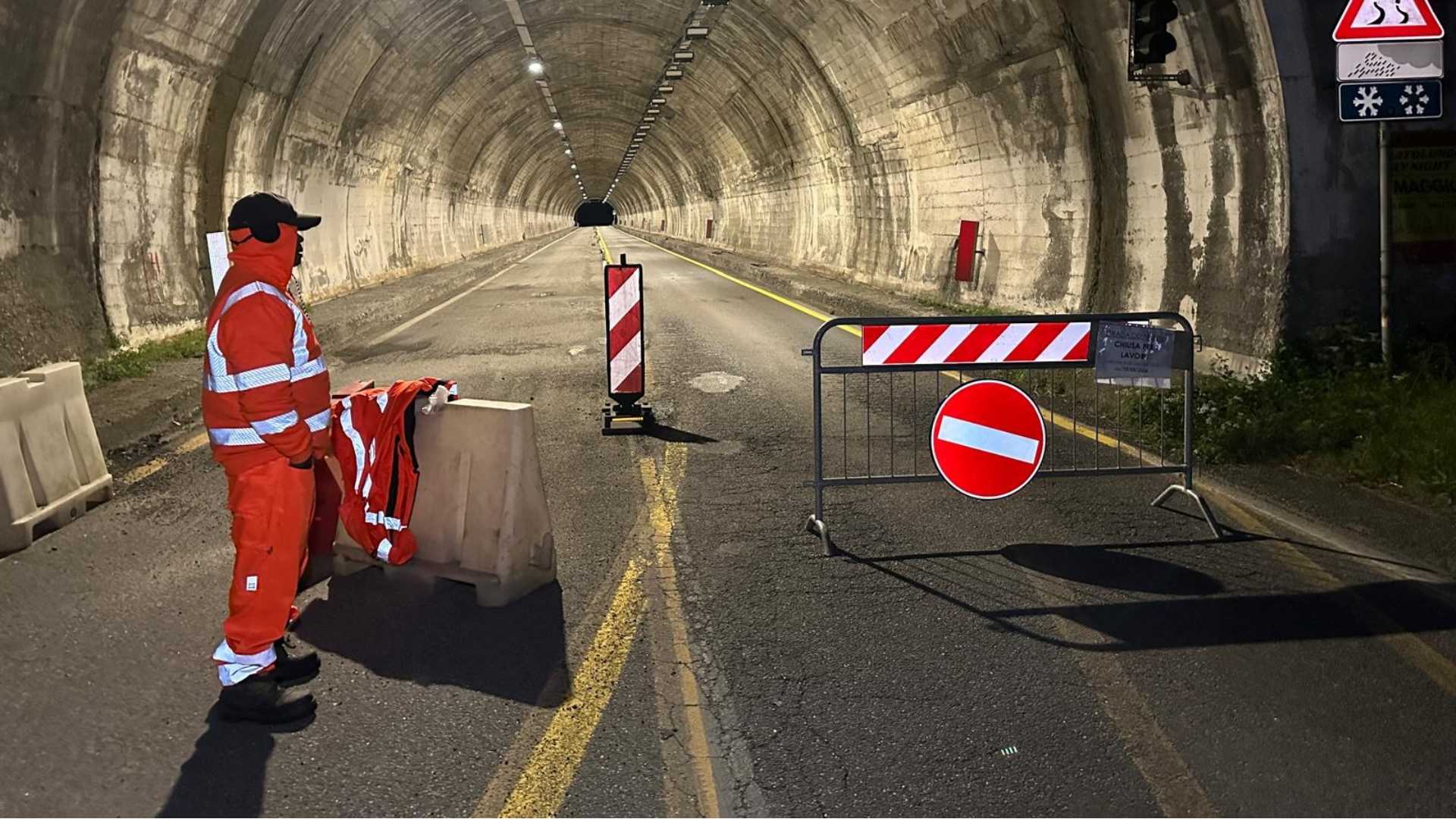 La prima notte con il divieto di transito foto Zangrandi