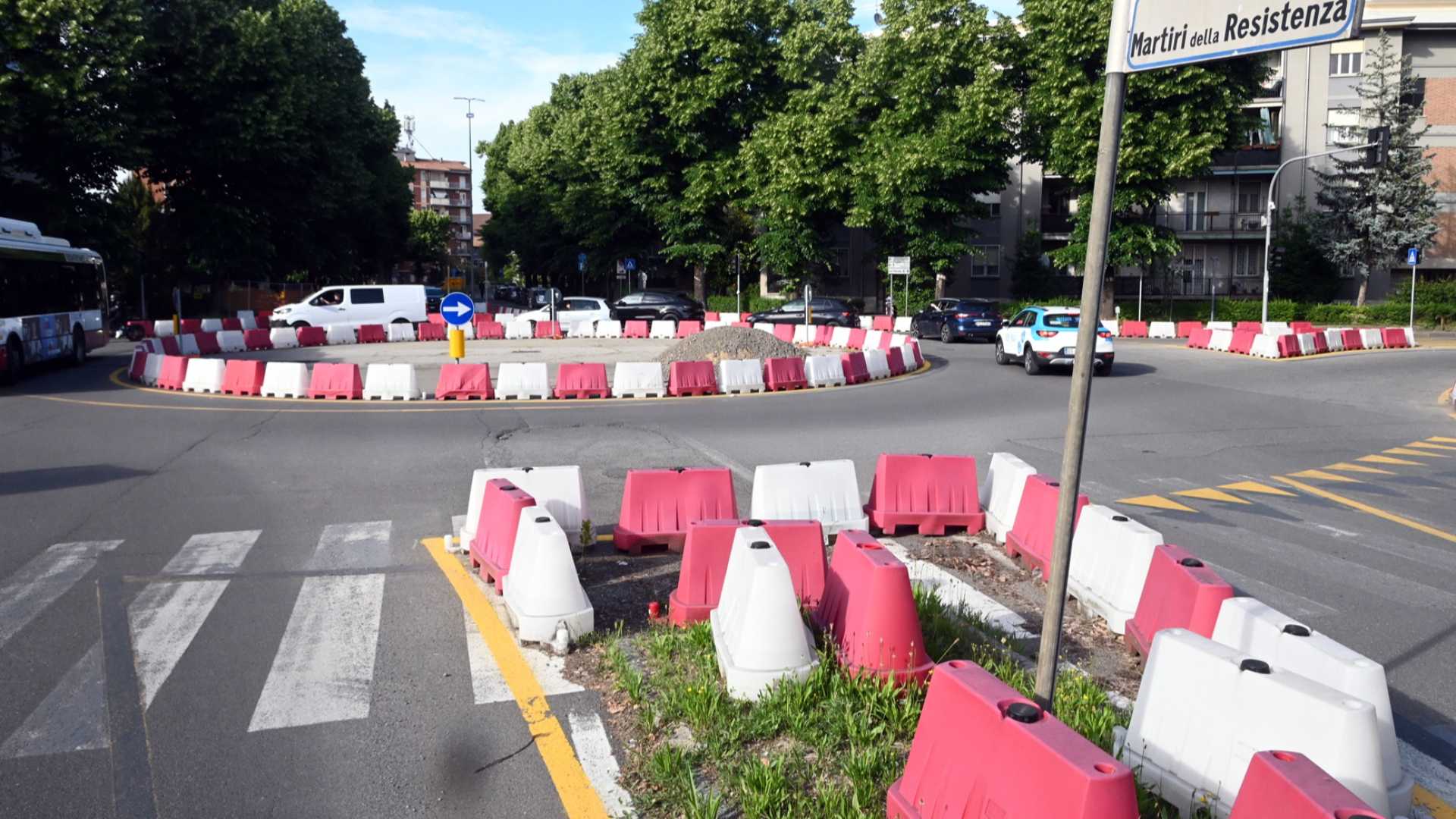 A inizio giugno parte la sistemazione definitiva della rotonda di via Boselli - foto del Papa