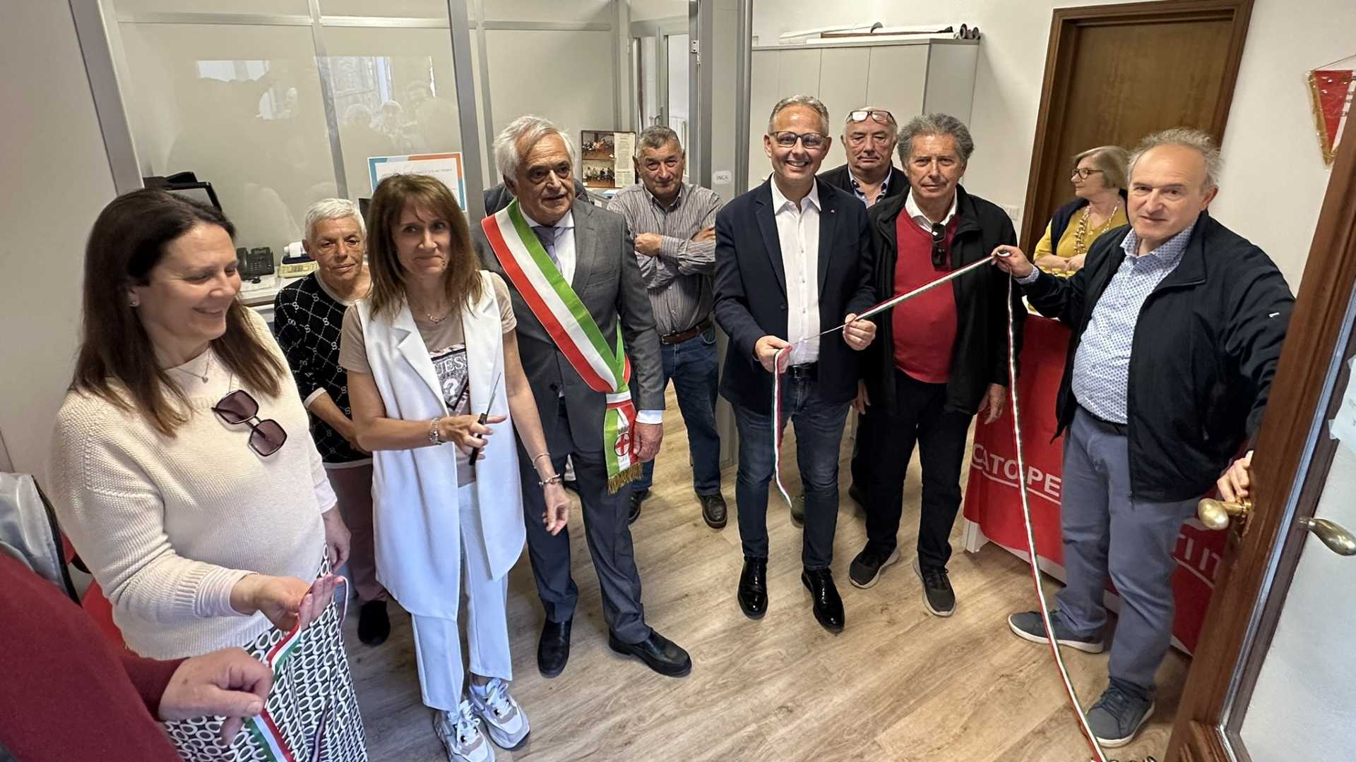 L’inaugurazione della nuova sede Cgil a Bobbio - © Libertà/Cristian Brusamonti