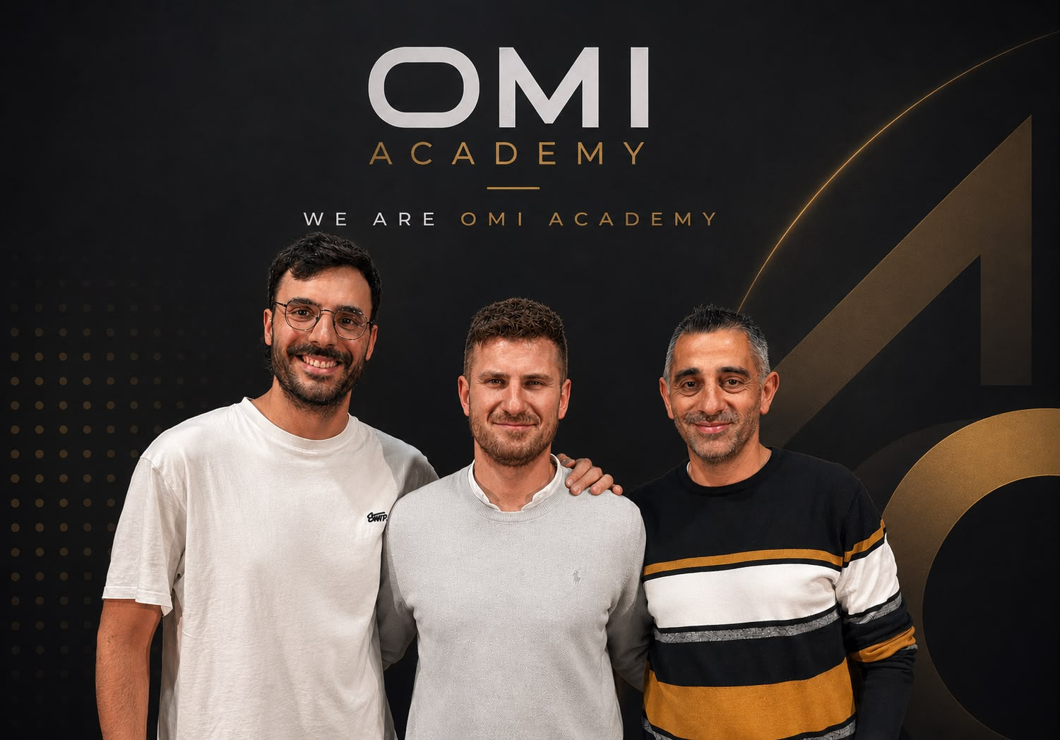 I dirigenti Omi: da sinistra, Gian Marco Farina, Andrea Ciscato e Gianni D’Atri