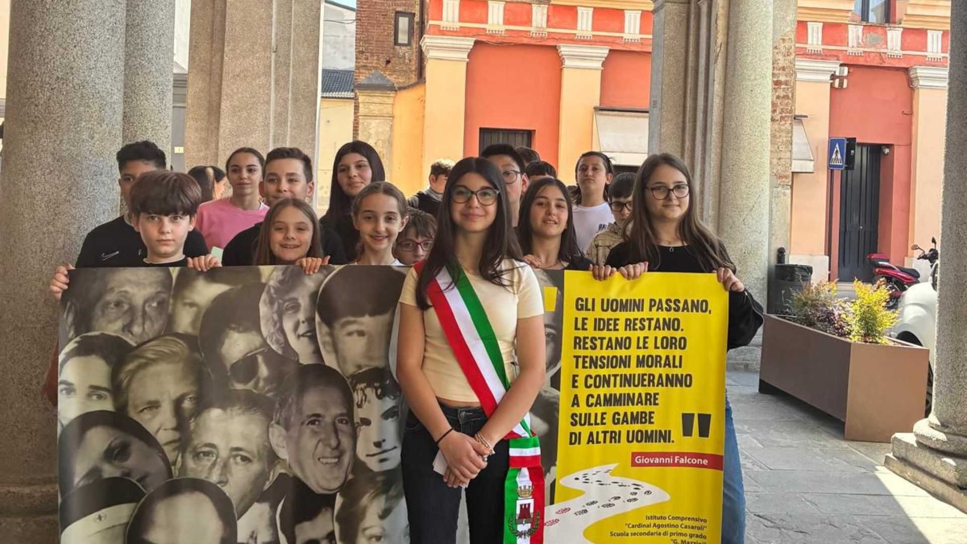 I protagonisti della "Passeggiata della legalità"