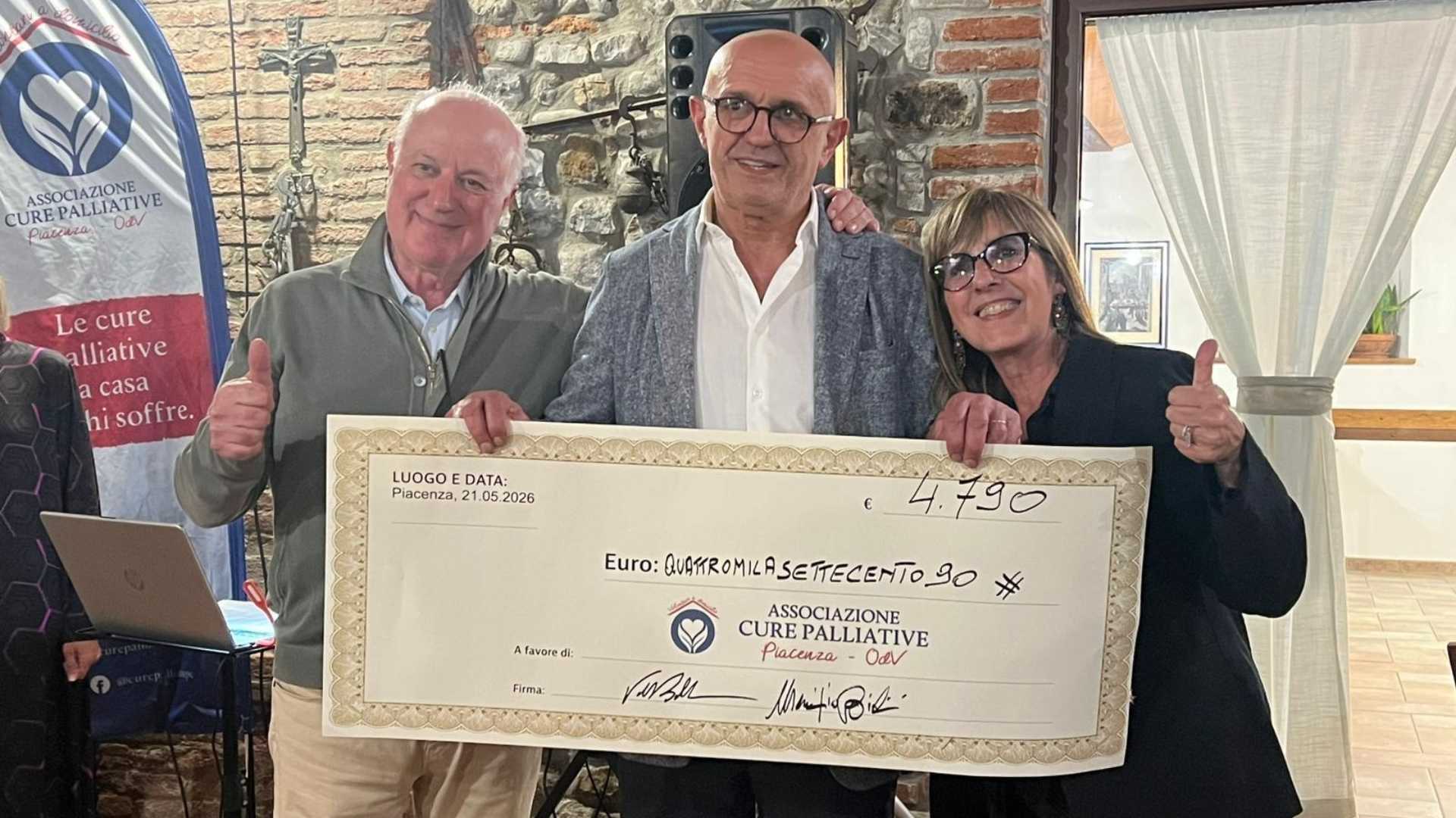 Solidarietà servita in tavola: quasi 5mila euro per le cure palliative