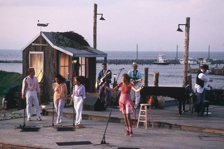 Carly Simon nel celebre concerto che tenne a Martha's Vineyard, dove vive, nel 1987