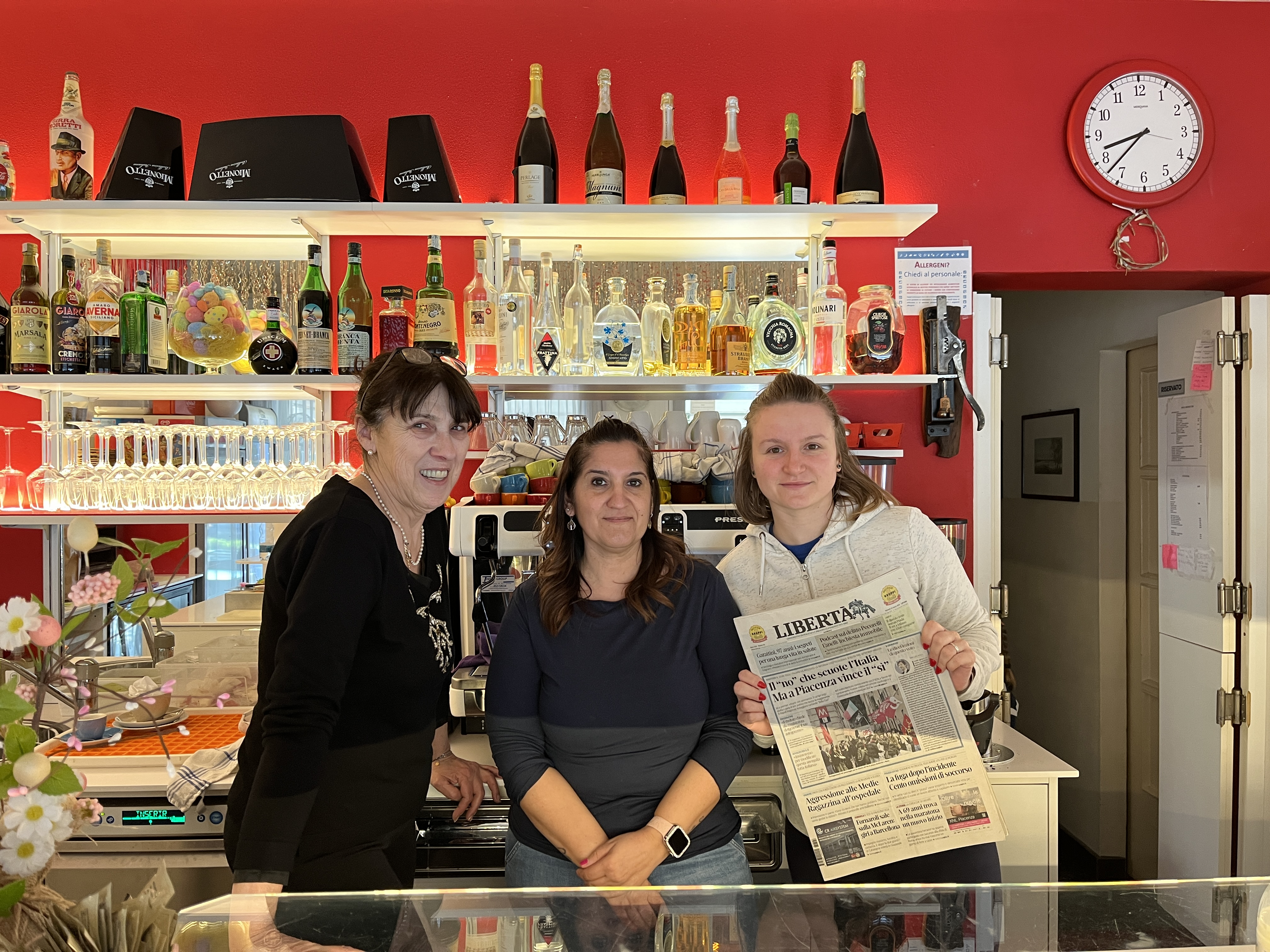 Da sinistra Manuela, Mariella e Babi