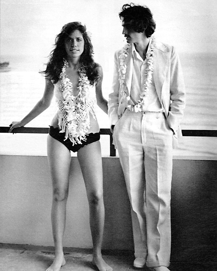 Carly Simon con il primo marito James Taylor