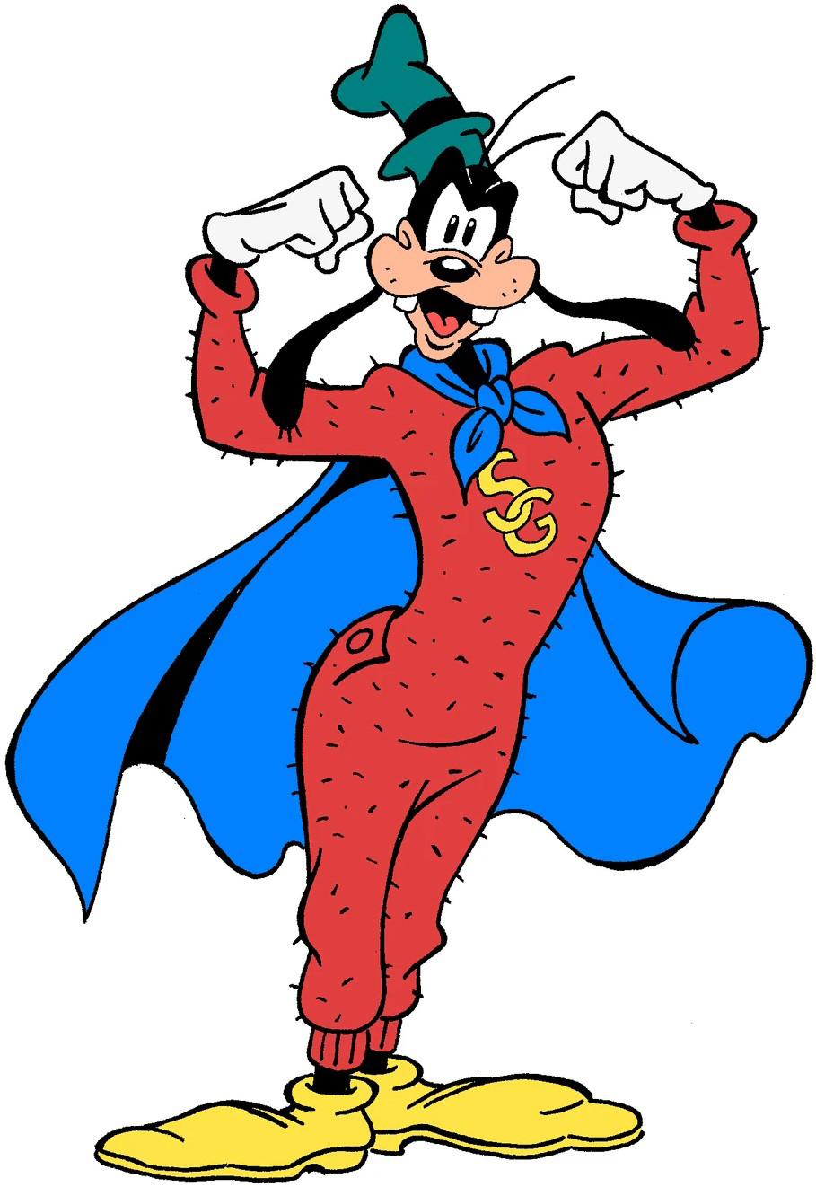 Super Goof ossia Super Pippo, una delle molte incarnazioni del versatilissimo Pippo