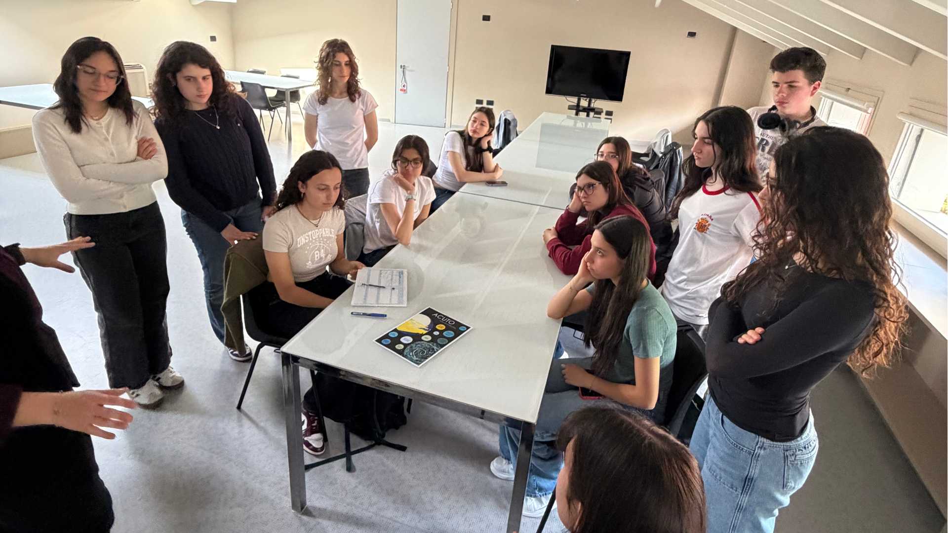La redazione in visita alla redazione di Libertà