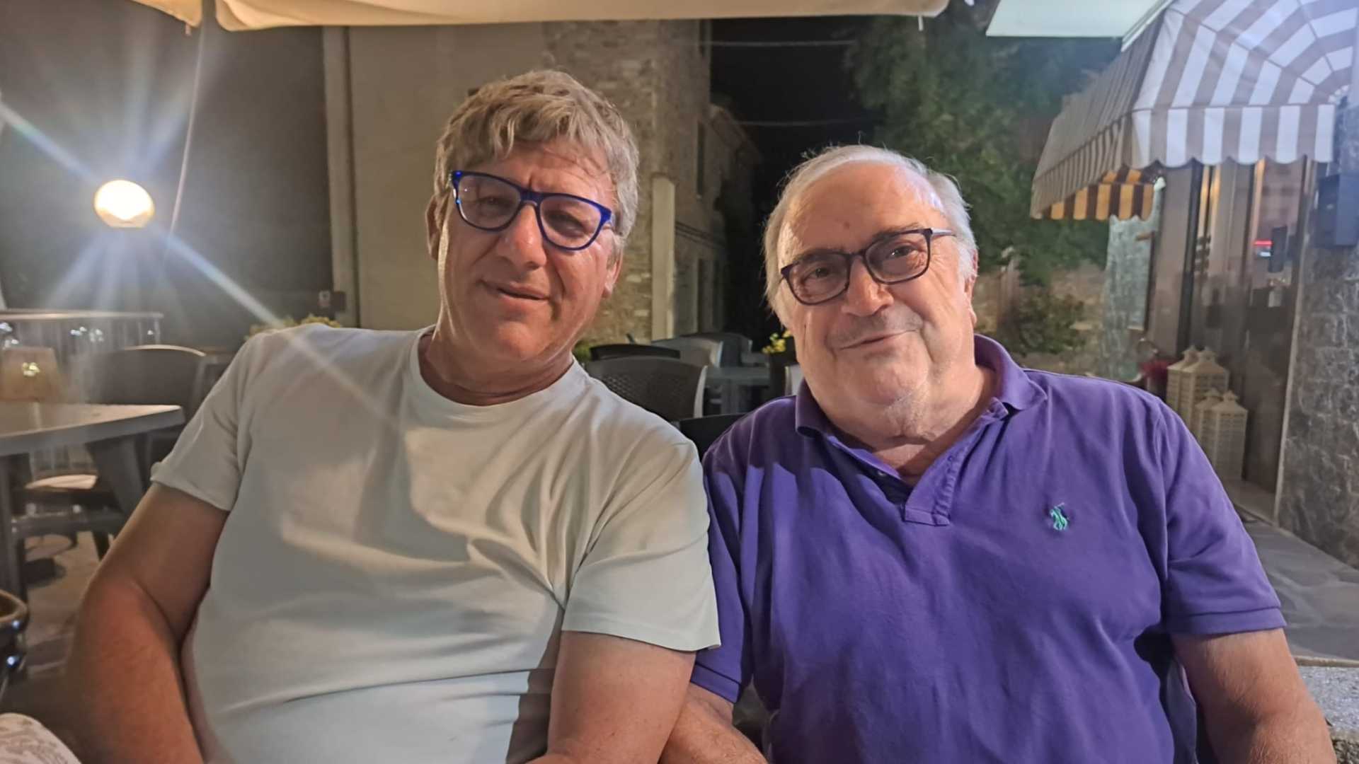 Da sinistra: il presidente della Bobbiese Massimiliano Scabini e il neo-dg neroverde Francesco Ghidini