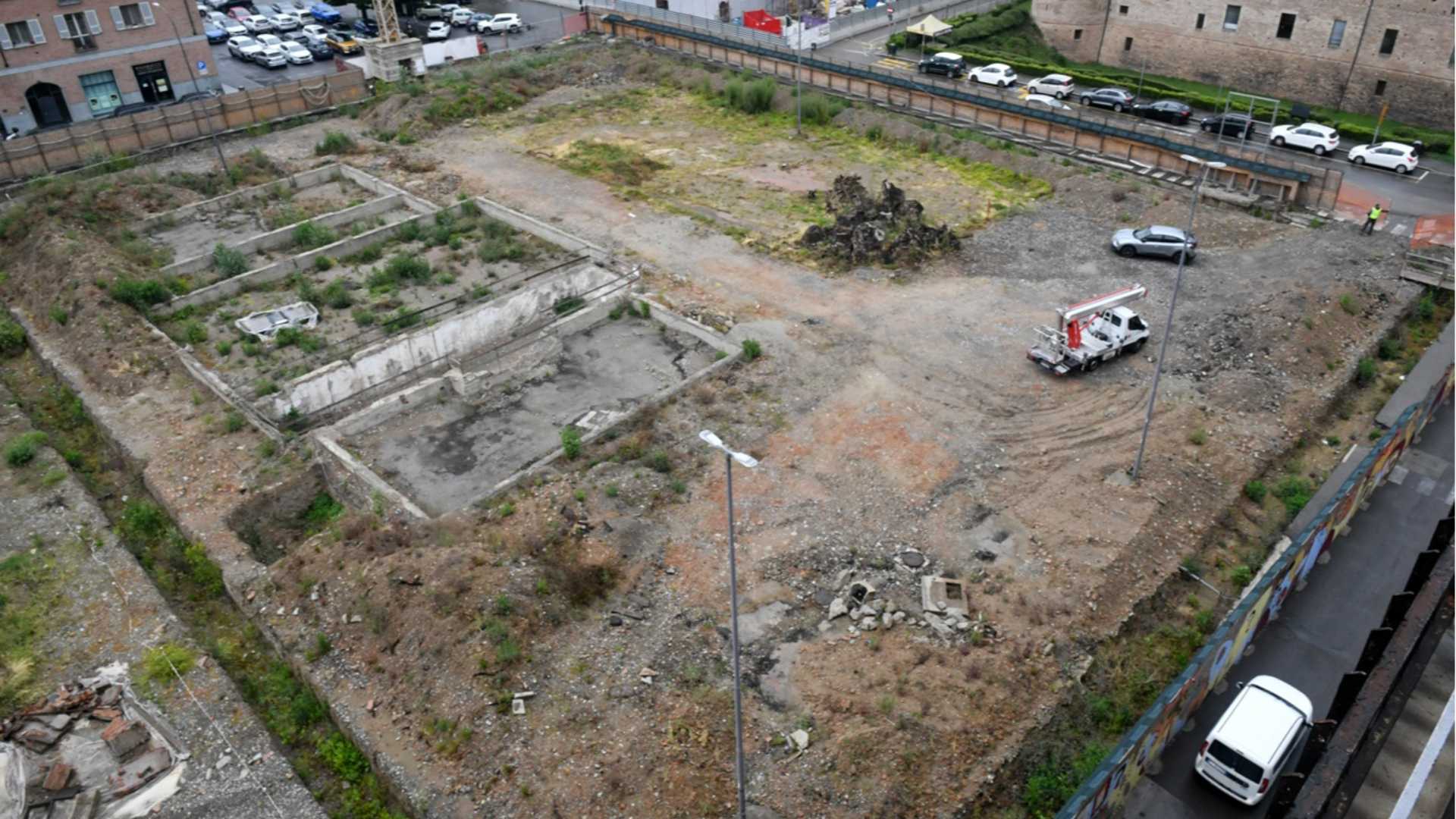 Il cantiere di piazza Cittadella - © Mauro Del Papa
