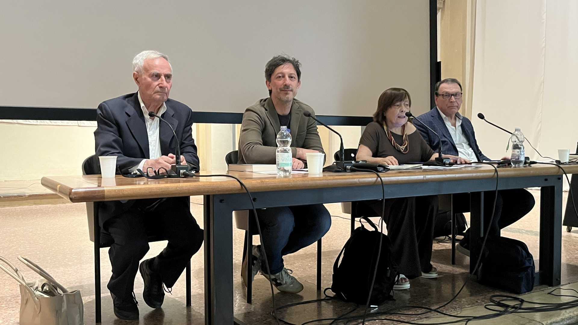 I relatori: Romano Repetti, Gian Luca Rocco, Nadia Maffini e Augusto Bottioni - © Libertà/Elisabetta Paraboschi