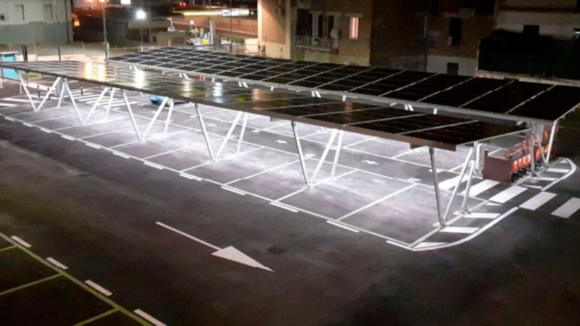 Nuove pensiline fotovoltaiche nel parcheggio di viale Malta, partono i lavori