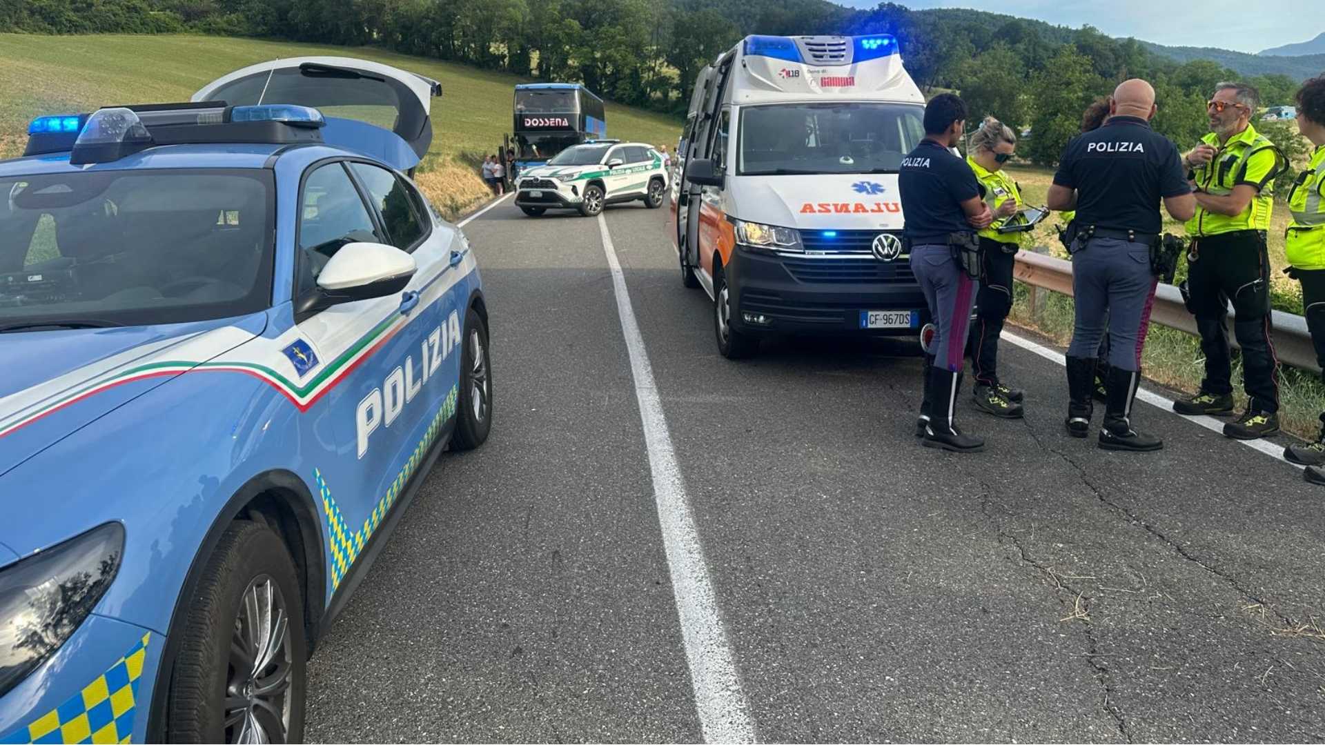 I rilievi della polizia stradale foto Zangrandi