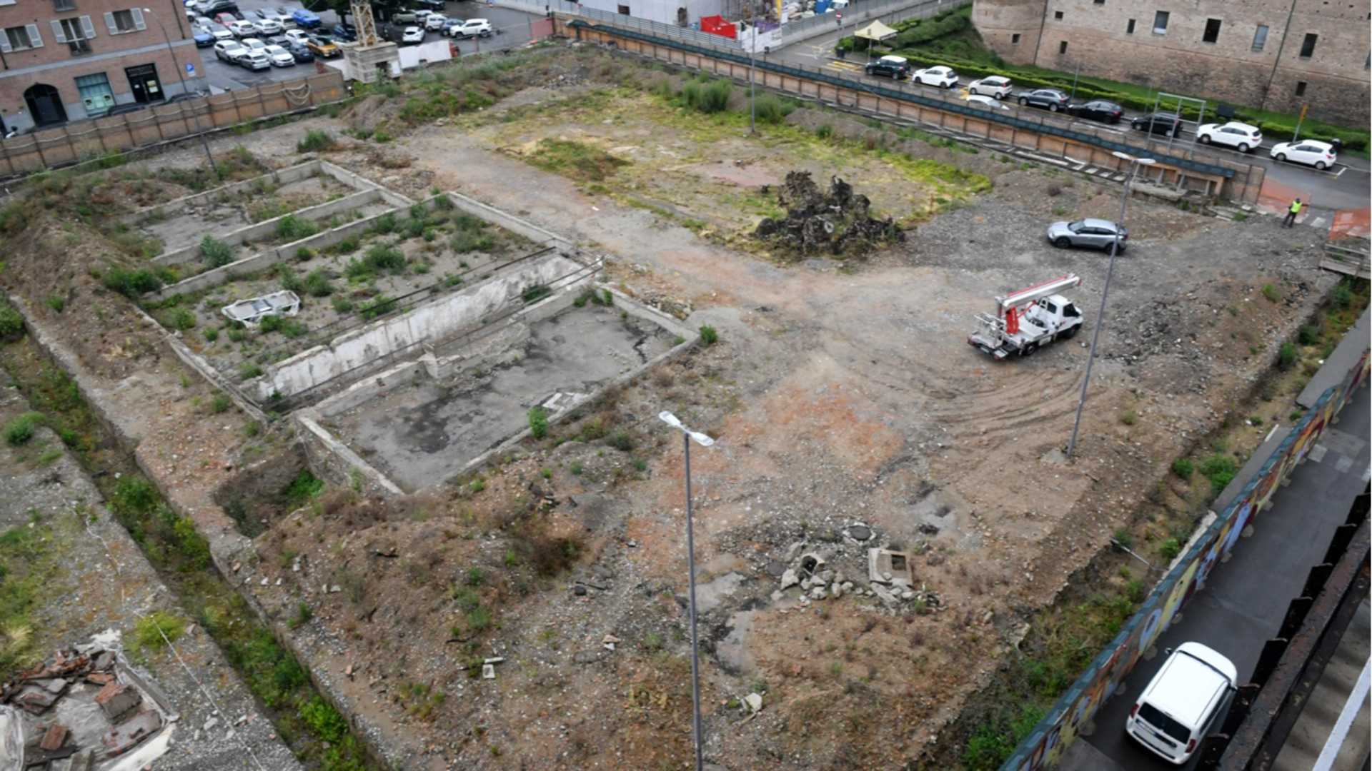 Un’immagine del cantiere di alcuni anni fa