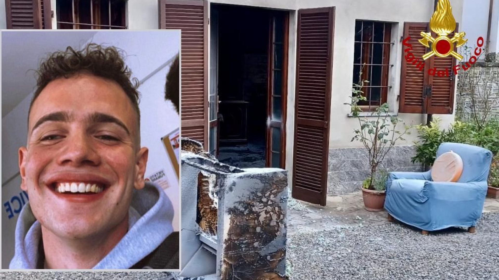 Il giovane che ha salvato l'anziana da un incendio: "Non potevo tirarmi indietro"