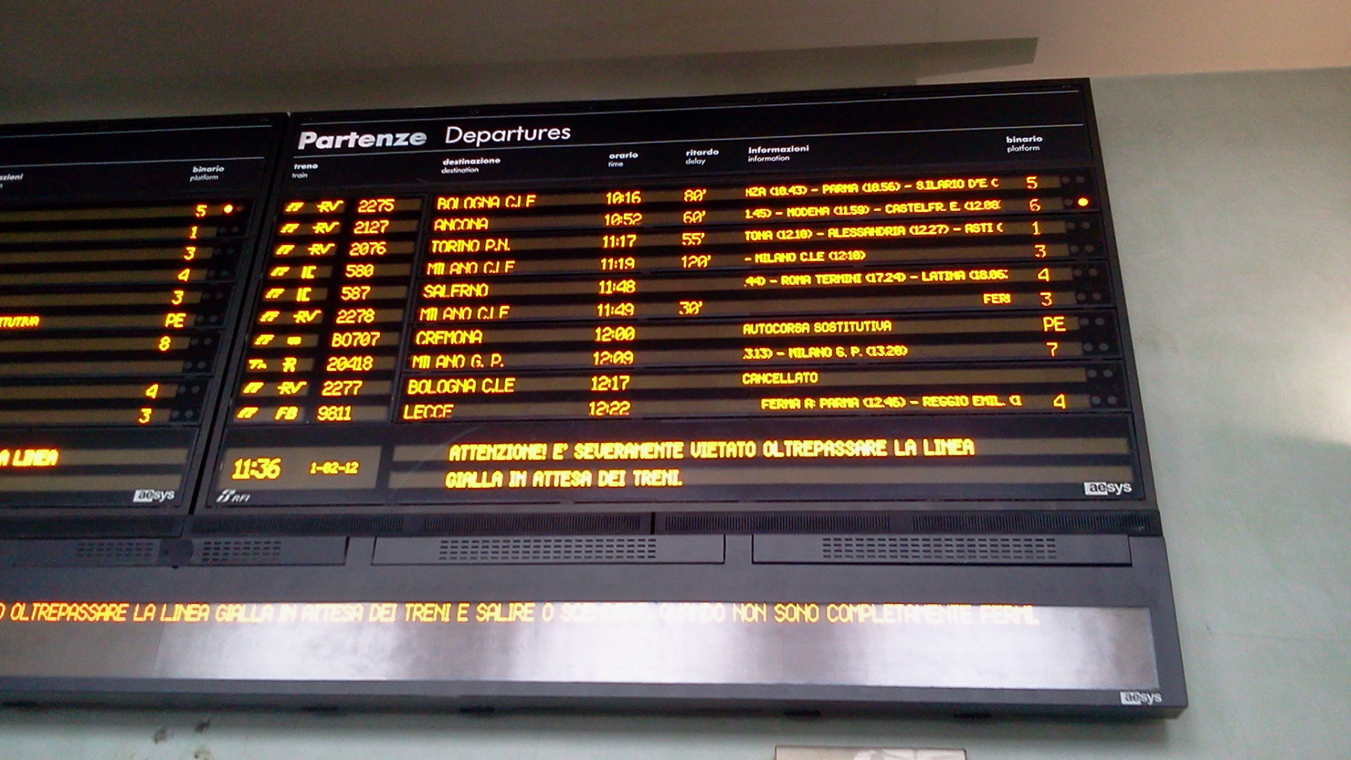 Ripresa la circolazione ferroviaria bloccata a Parma per un guasto