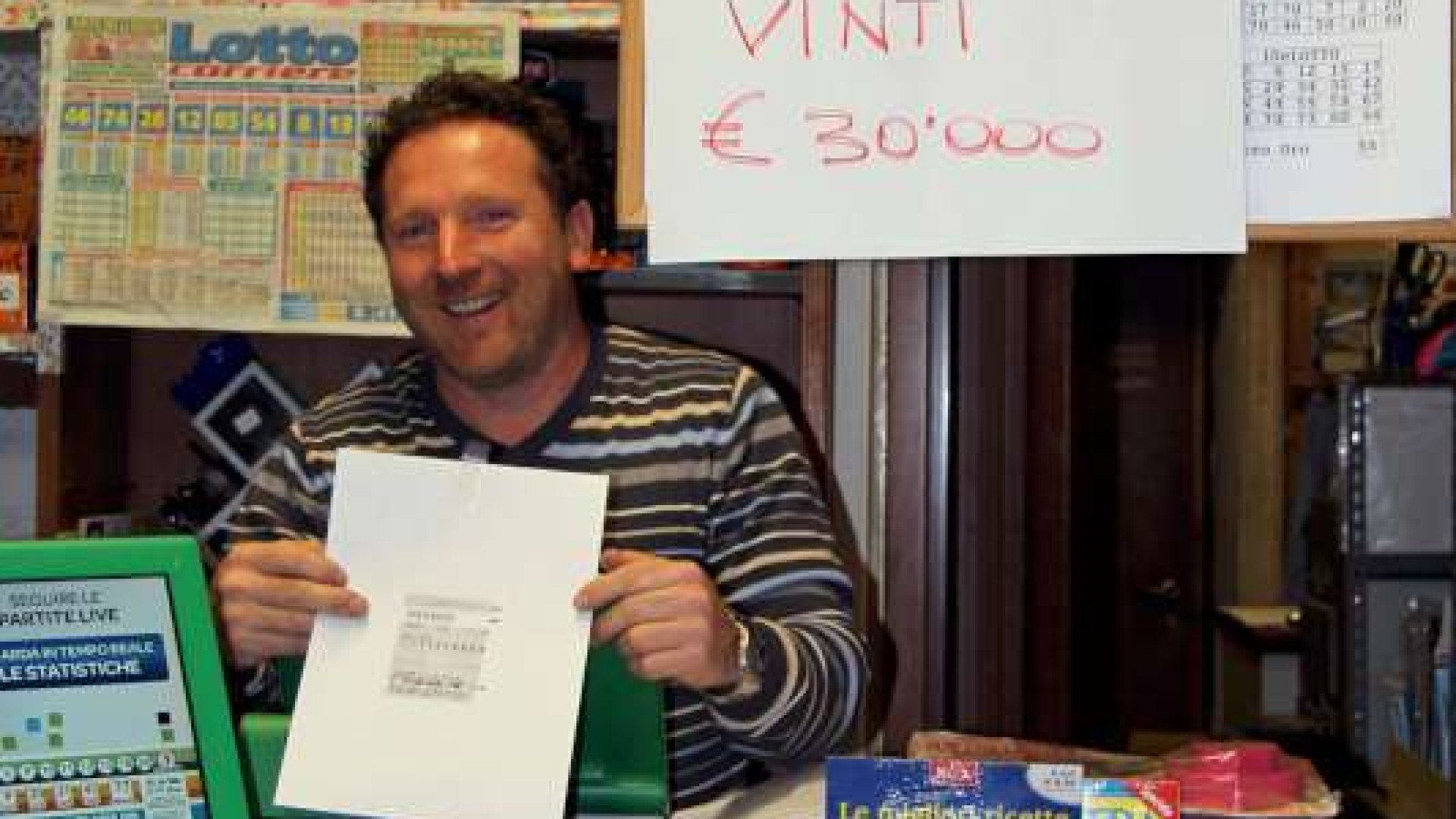 Bettola, con 1 euro ne vince 32mila al 10eLotto. È la vincita più alta d’Italia