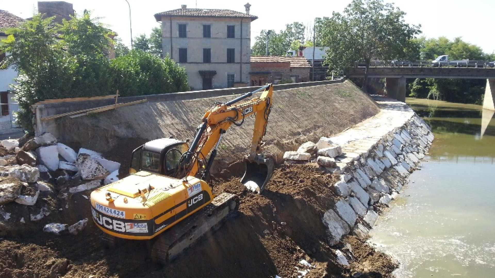 Caorso, sistemate le sponde del Chiavenna devastate dall'alluvione di febbraio