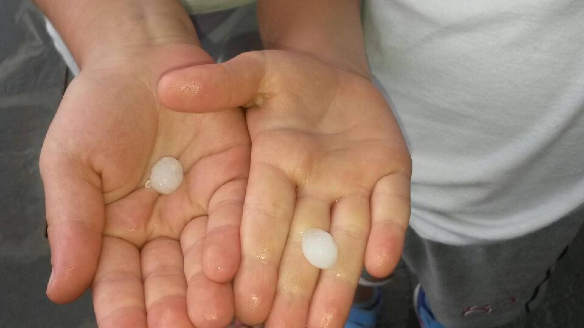 Violento temporale su Piacenza: pioggia mista a grandine