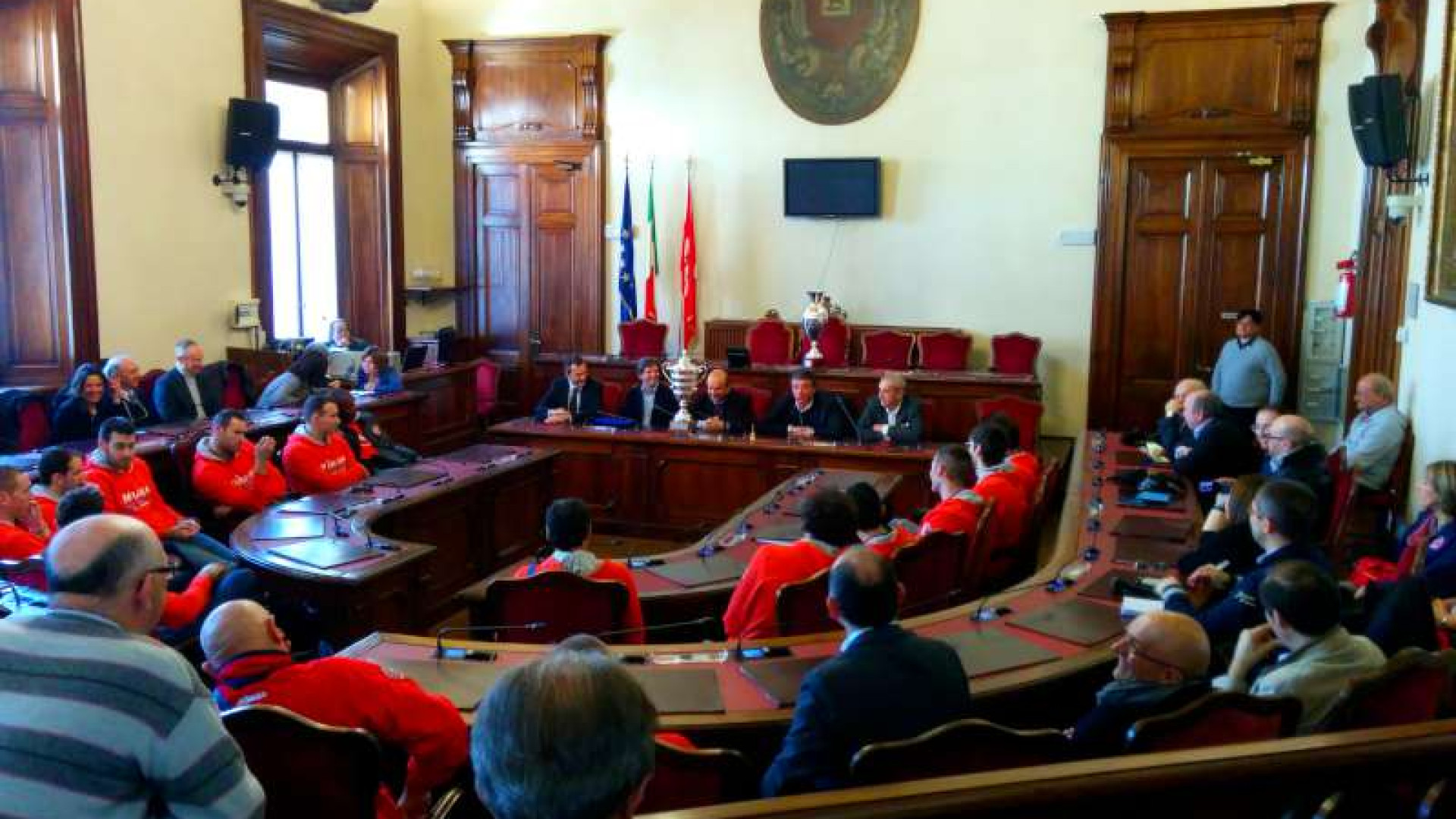 Volley. I campioni del Copra Elior ricevuti in Municipio dal sindaco