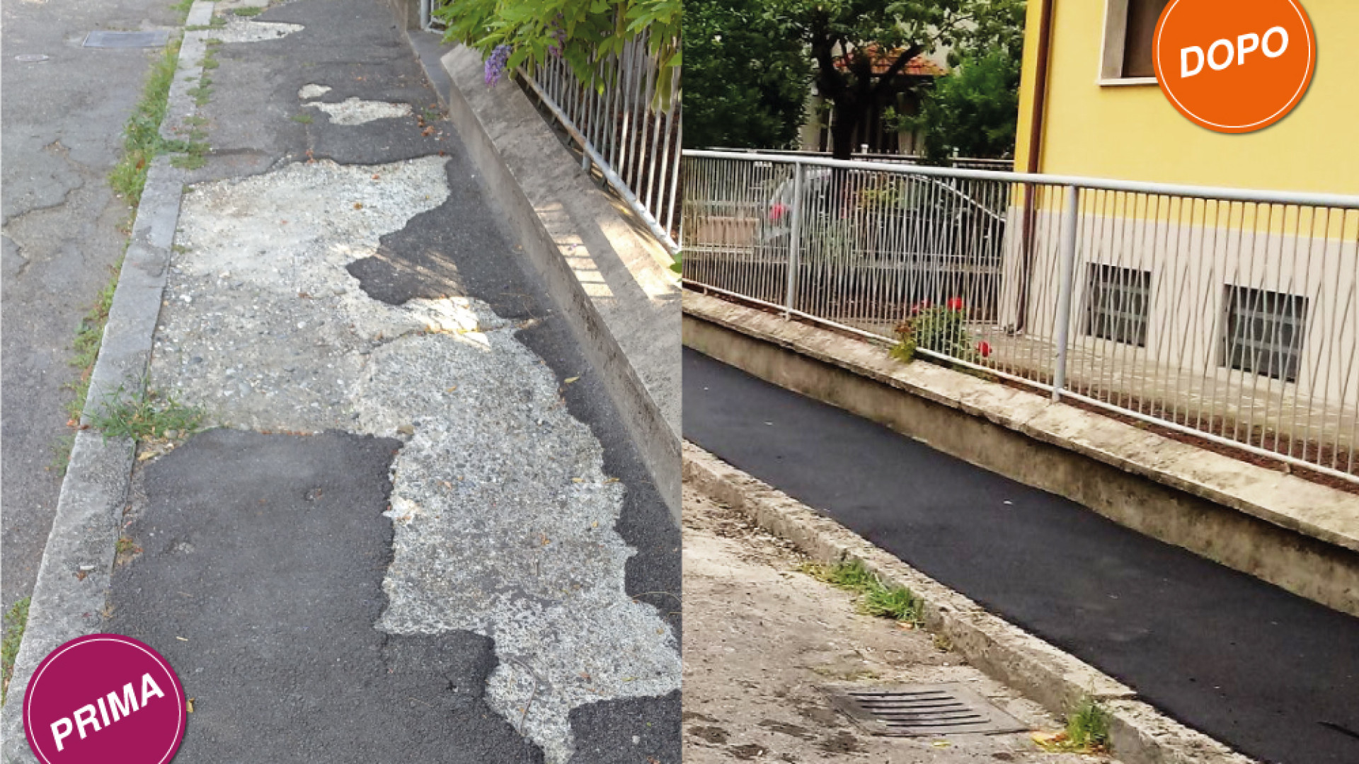 Zona Belvedere, marciapiedi sistemati in 7 strade. Previsti altri interventi