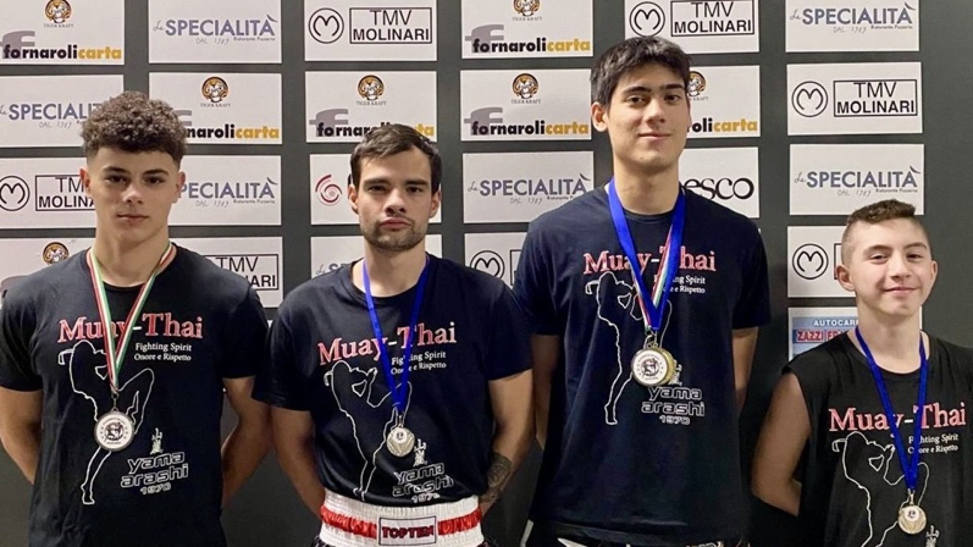 Arti marziali, buon debutto per la formazione di Muay Thai della Yama Arashi