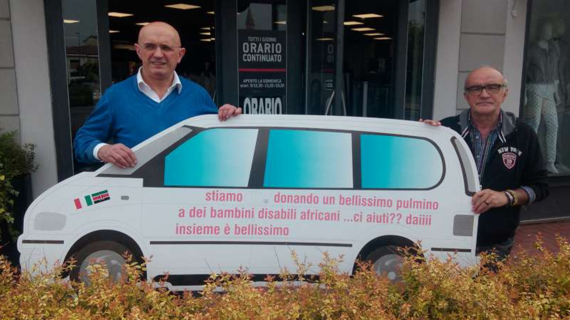 Un pulmino ai bambini disabili africani. Bulla Sport e Proloco Villanova insieme