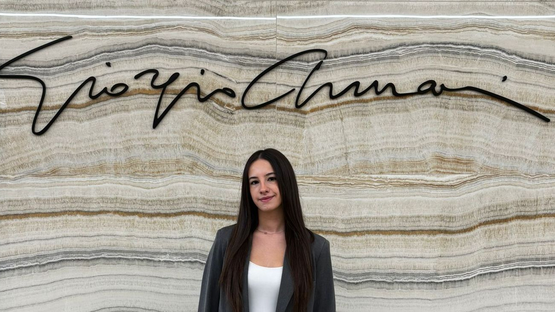 Nicole Hathaway, 24enne piacentina che lavora a New York per Giorgio Armani