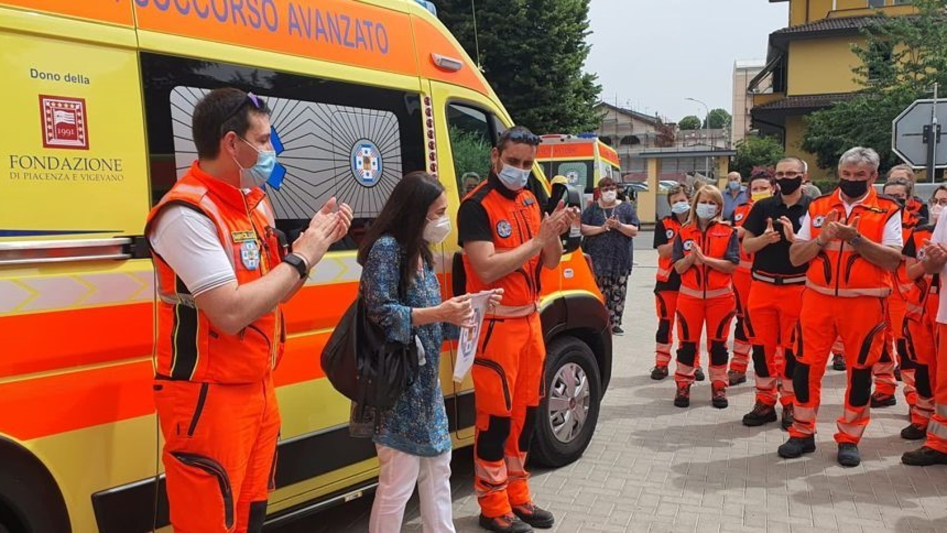 Pubblica di Carpaneto, inaugurata l'ambulanza in memoria di Landolfi