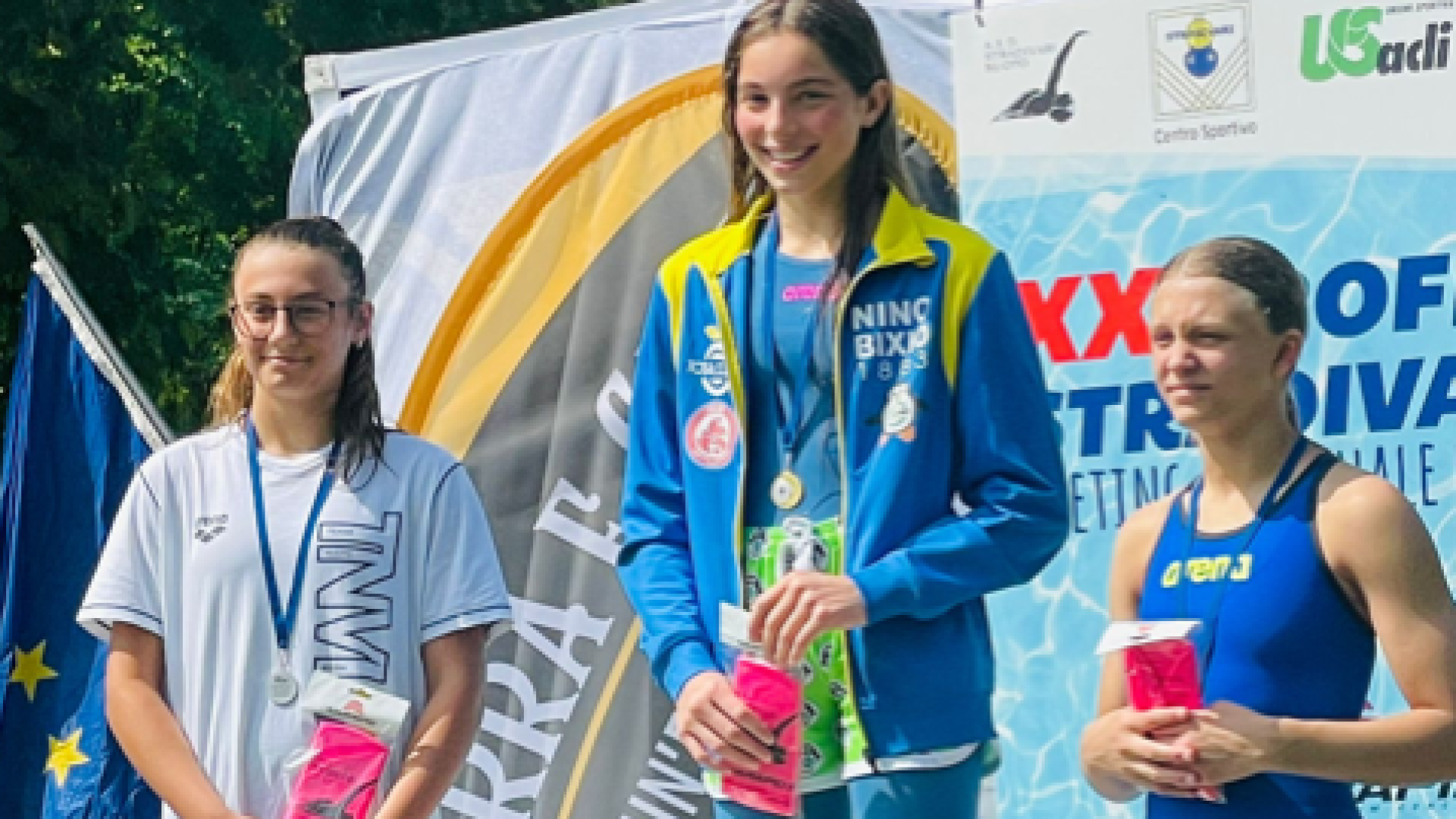 Nuoto, medaglie e piazzamenti importanti per i giovani della Nino Bixio