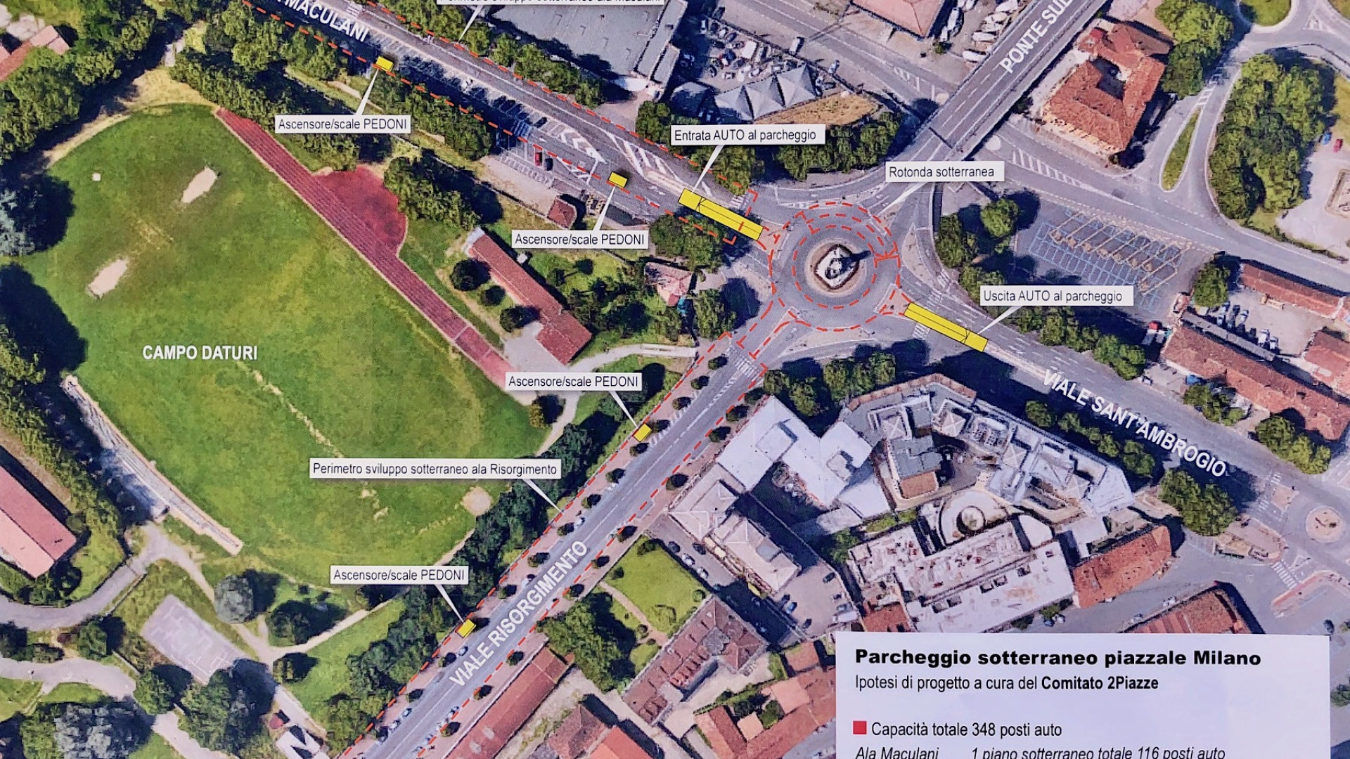 Piazza Cittadella, il comitato: “Parcheggio senza futuro, il nostro progetto alternativo”