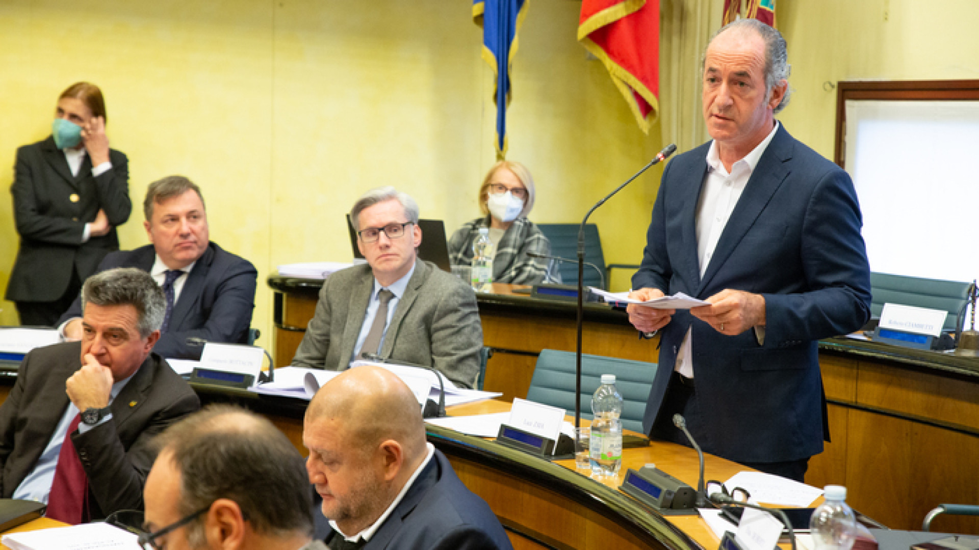 CRV - Il presidente Zaia è intervenuto in Aula consiliare