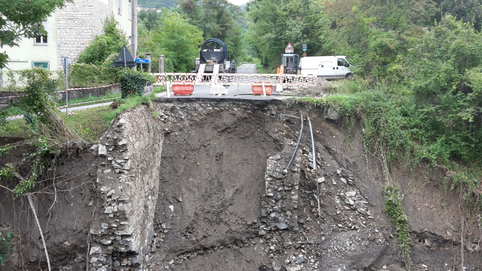 Quasi pronto il super guado di Folli. Al via il consolidamento pile a Ponte