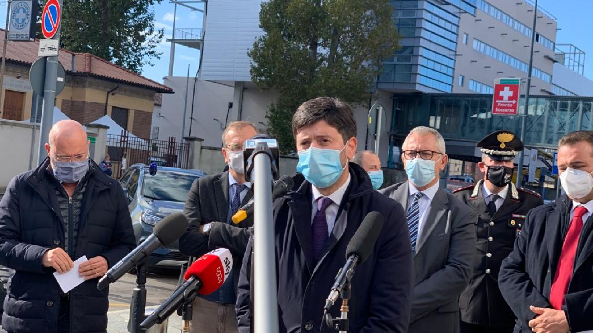 Fiorenzuola, il ministro Speranza: "La collaborazione è la chiave per piegare il virus"