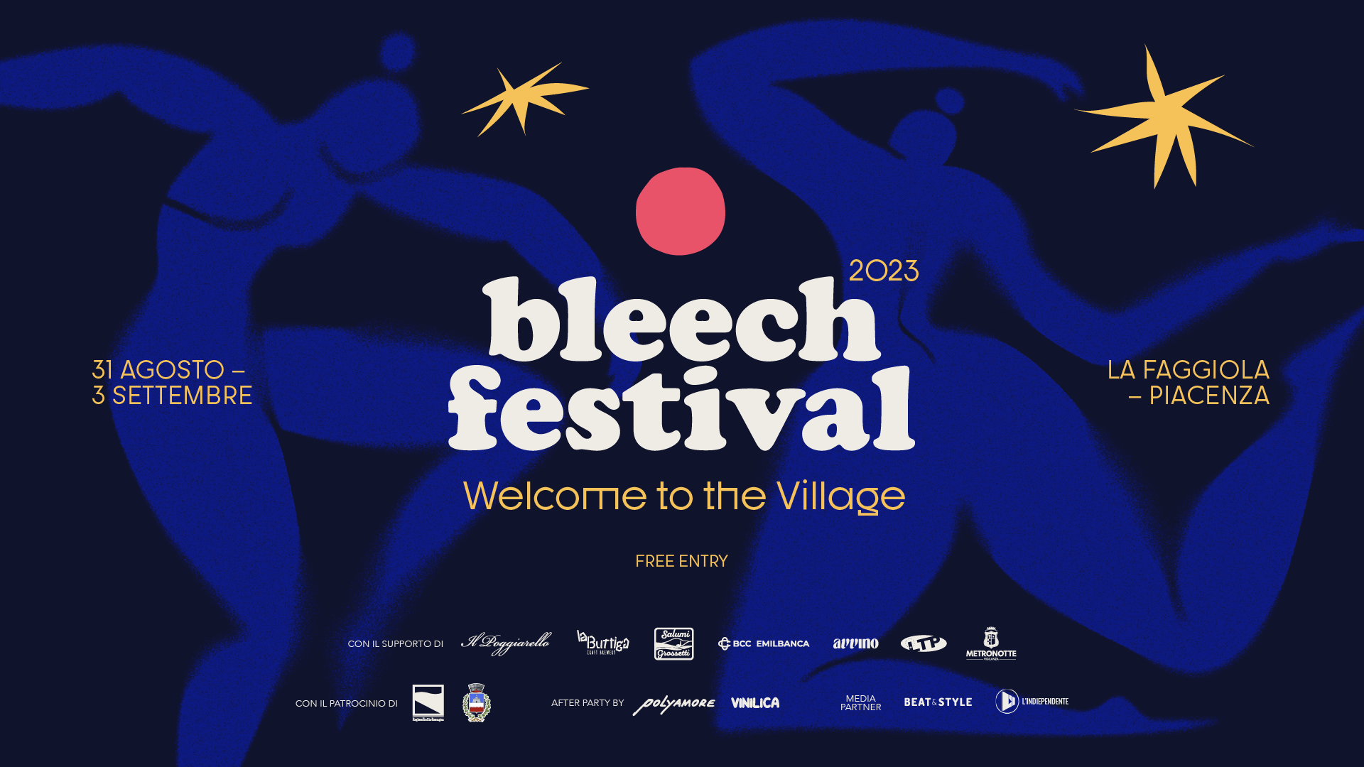 Bleech Festival: dal 31 agosto al 3 settembre. Concerti, food e mercatini