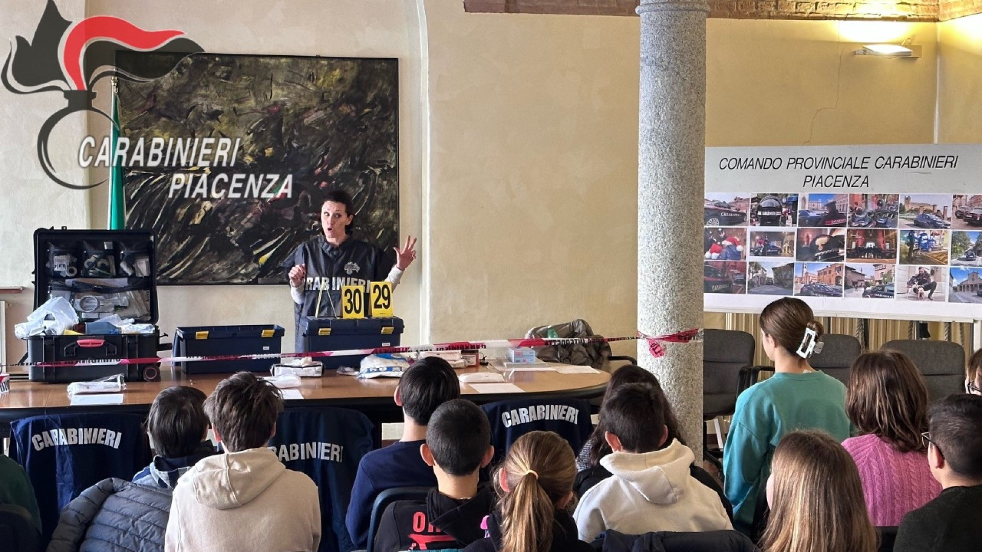Dalla scena del crimine al bullismo: studenti a lezione di legalità dai carabinieri