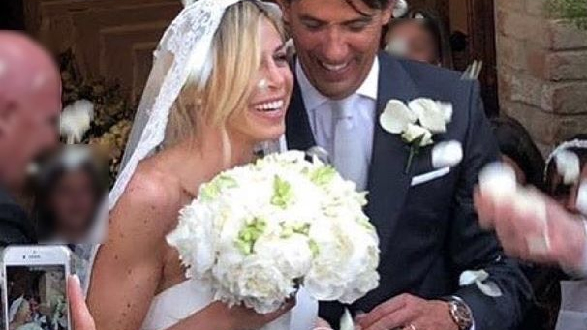 Tanti piacentini al matrimonio di Simone Inzaghi con la bella Gaia