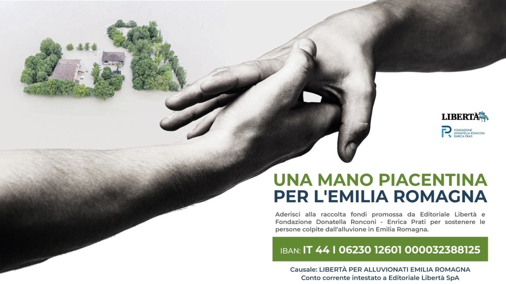 Aiuti agli alluvionati: Editoriale Libertà lancia la raccolta fondi