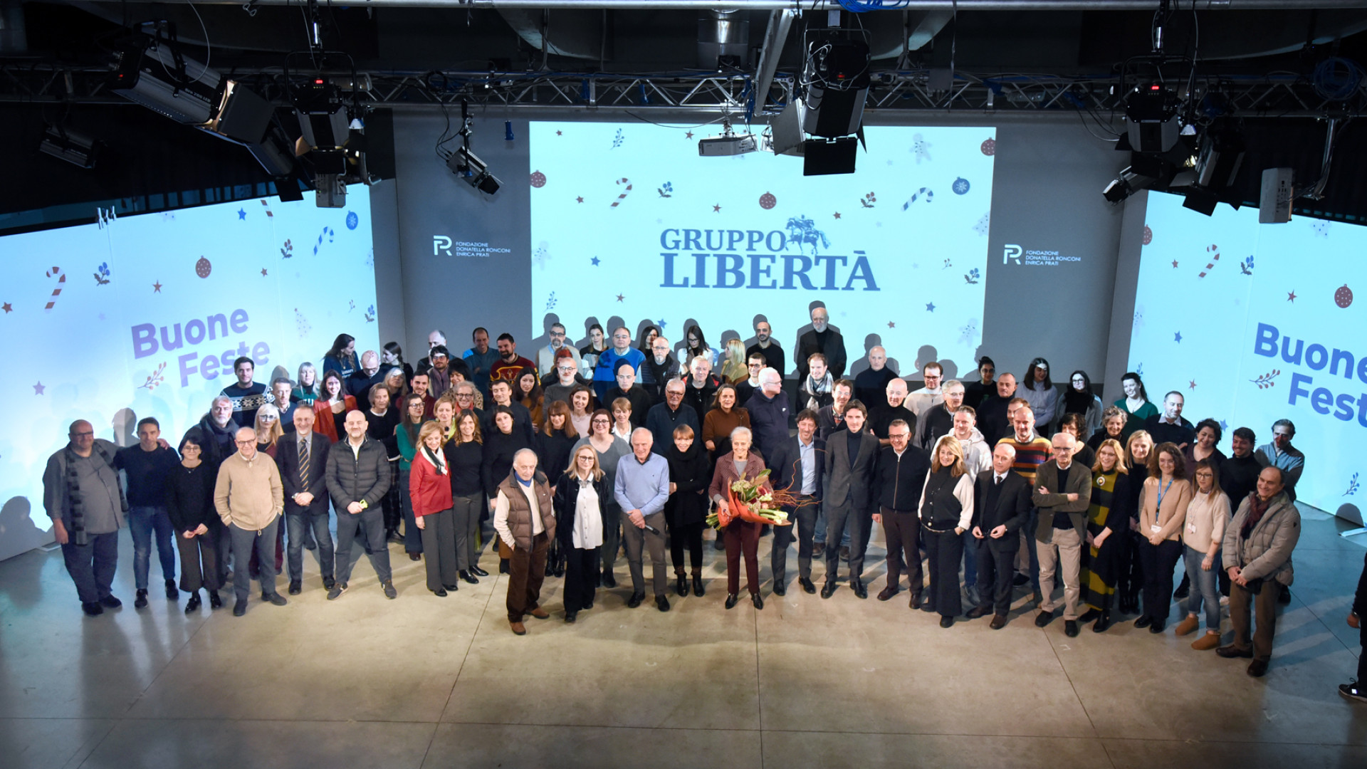Gli auguri a Editoriale Libertà. Una sala ricorda il regista Giuseppe Piva