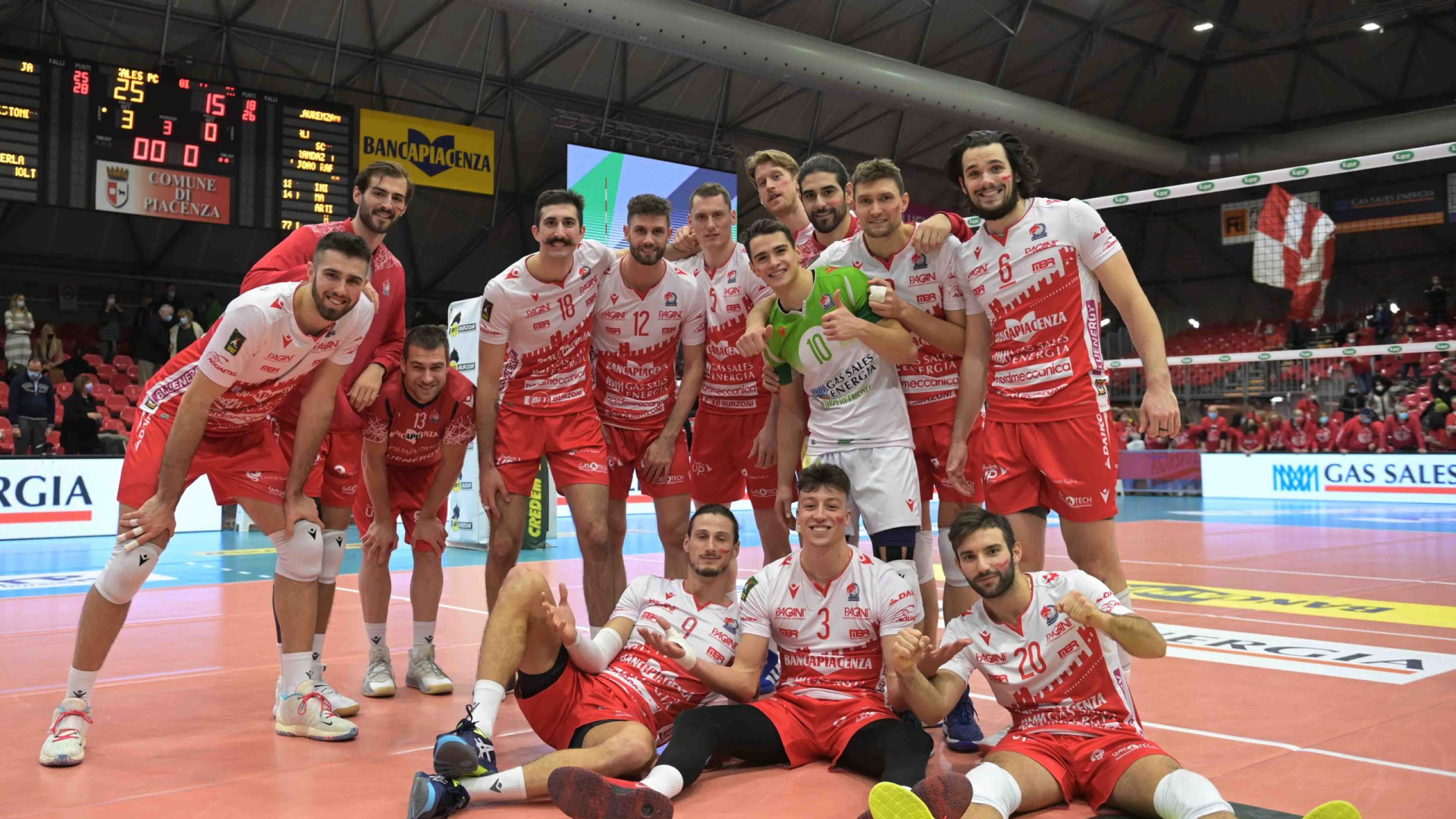 Gas Sales, il 3-0 con Taranto alle 21 a Volley Piacenza: ospiti Rossard e Antonov
