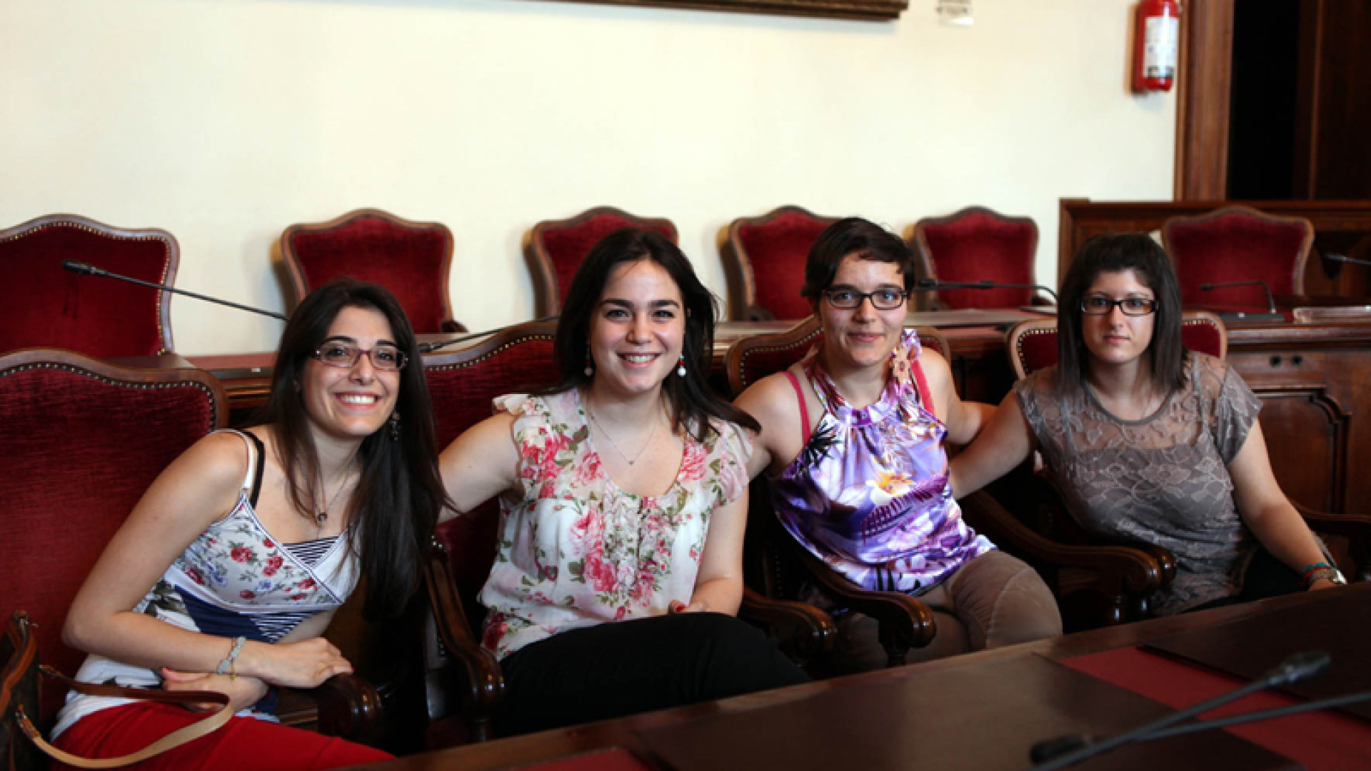 Le studentesse premiate al Salone del Valore Pubblico ricevute in Comune