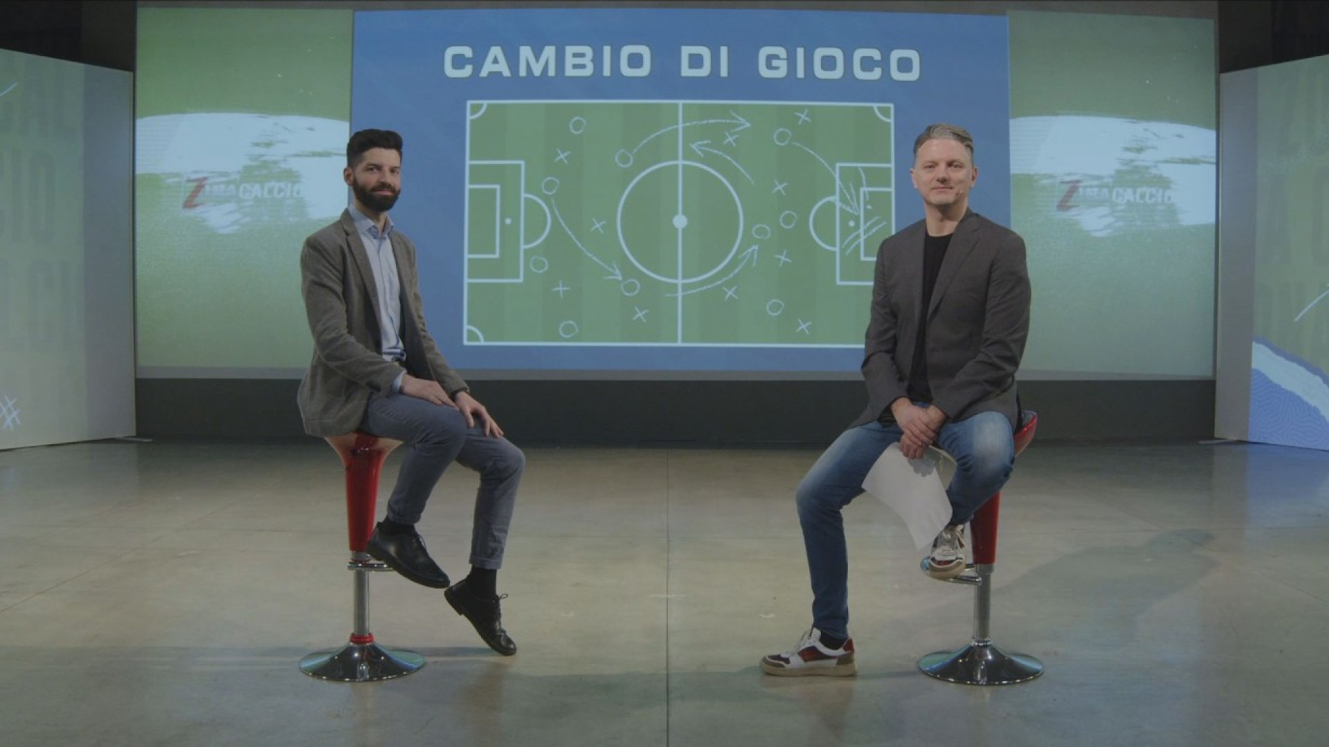 Facu Marquez e Morello ospiti questa sera a Zona Calcio,|al termine Cambio di gioco