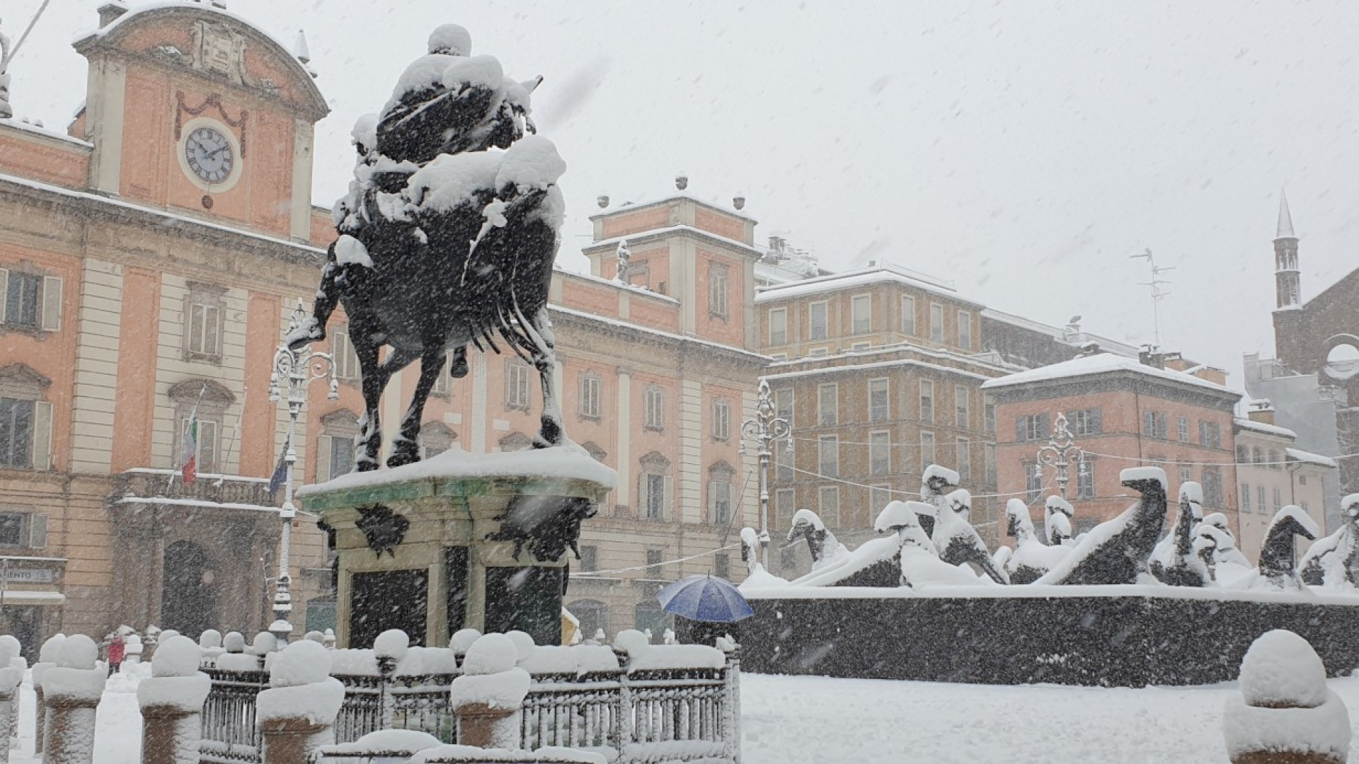 Torna la neve nel Piacentino. Domani allerta gialla su tutto il territorio