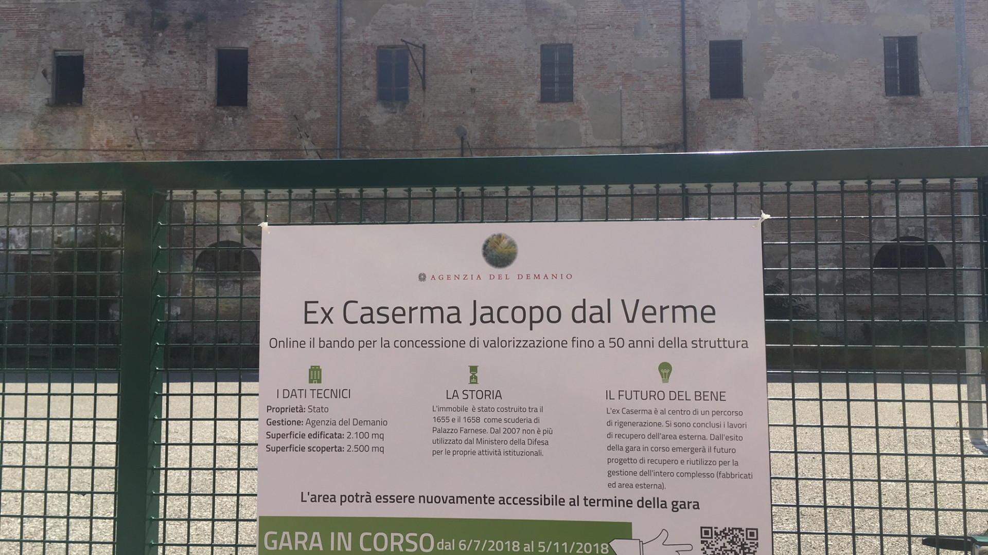 Ex caserma Dal Verme, pubblicato il bando di valorizzazione