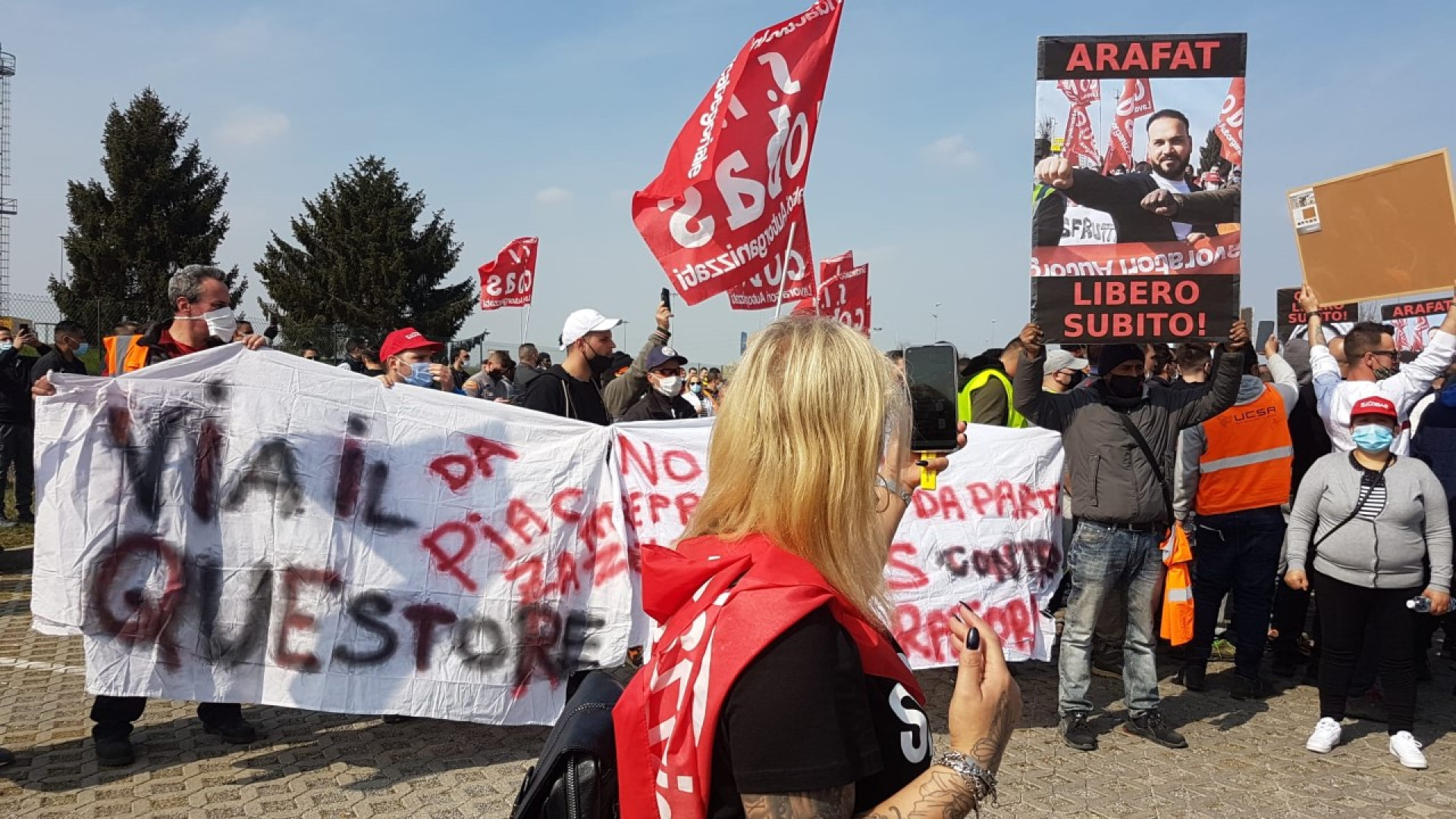 Manifestazione per Arafat e Pallavicini: "Non ci fermeremo"