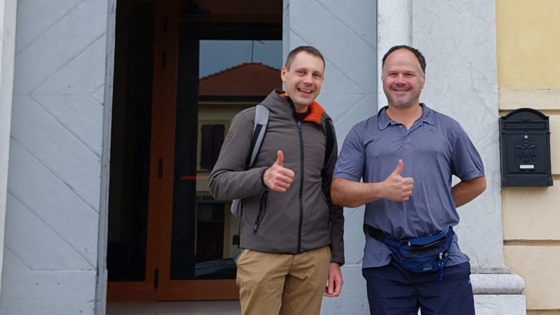 Via Francigena: tappa a Calendasco per quattro pellegrini sudafricani